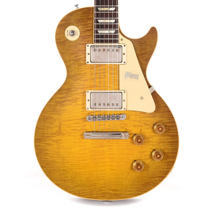 Gibson Custom 1958 Les Paul Standard "CME Spec" Plain Top Green Lemon VOS w/60 V2 Neck Profile Electric Guitars / Solid Body