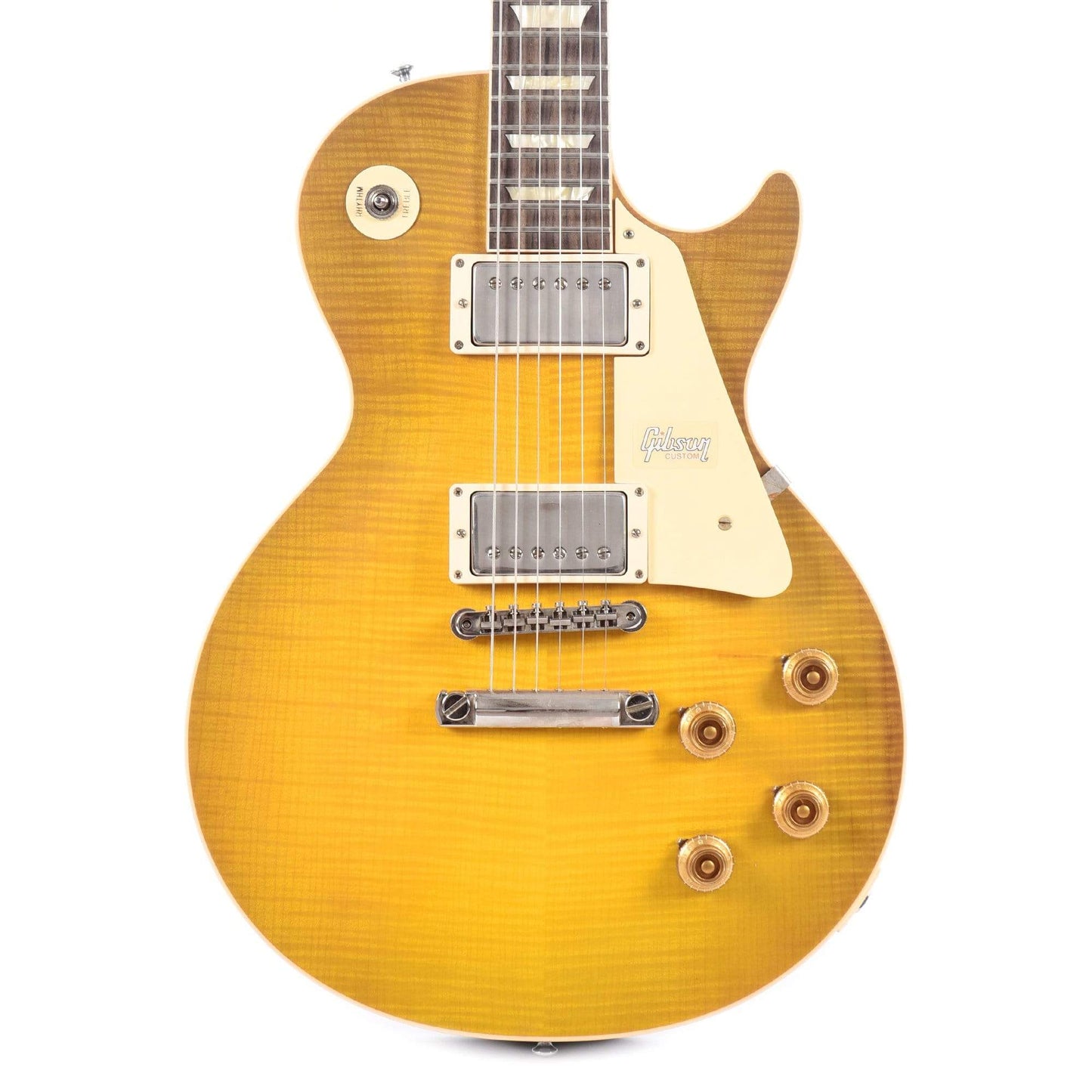 Gibson Custom 1958 Les Paul Standard "CME Spec" Plain Top Green Lemon VOS w/60 V2 Neck Profile Electric Guitars / Solid Body