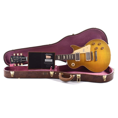 Gibson Custom 1958 Les Paul Standard "CME Spec" Plain Top Green Lemon VOS w/60 V2 Neck Profile Electric Guitars / Solid Body