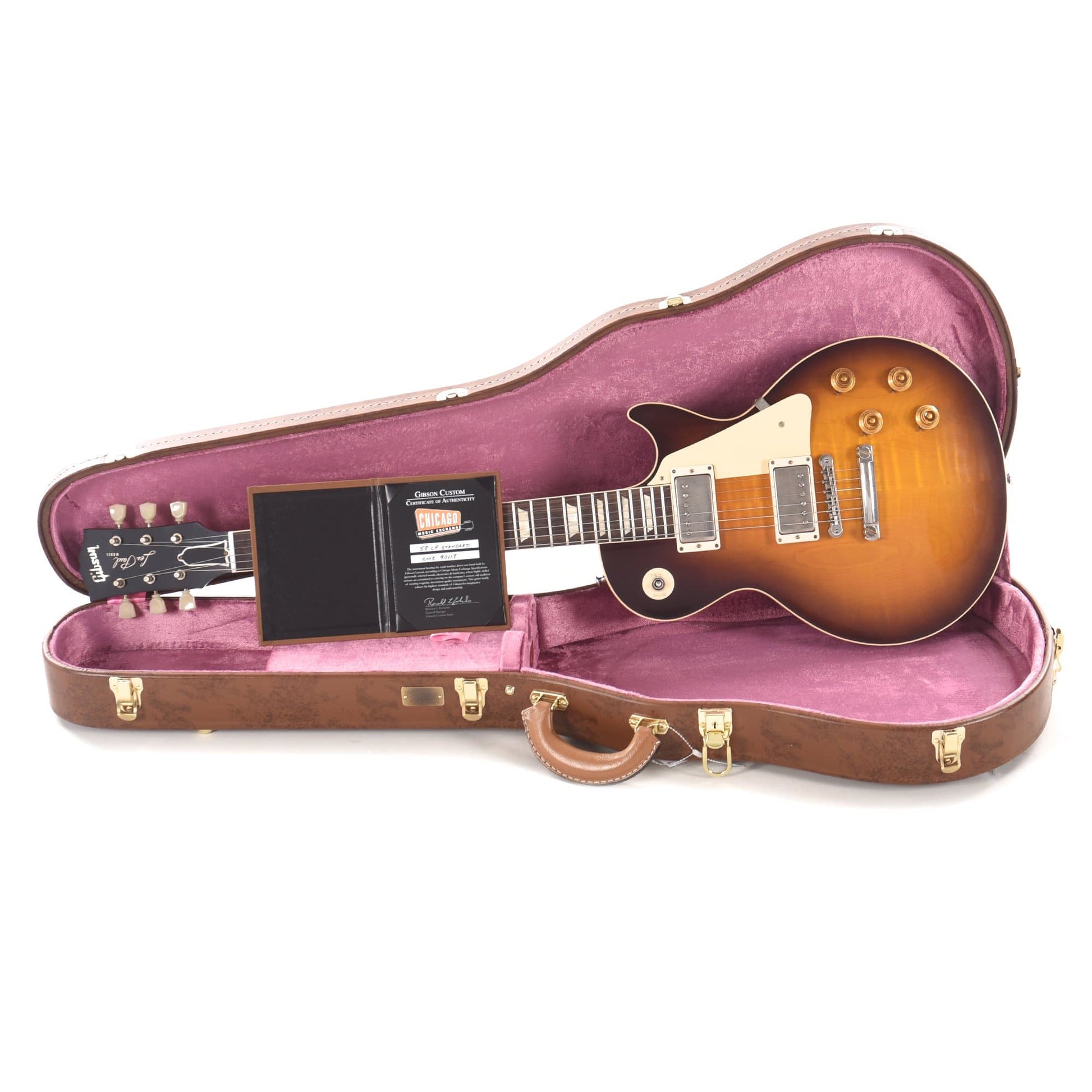 Gibson Custom 1958 Les Paul Standard "CME Spec" Plain Top Kindred Burst Fade VOS w/60 V2 Neck Profile Electric Guitars / Solid Body