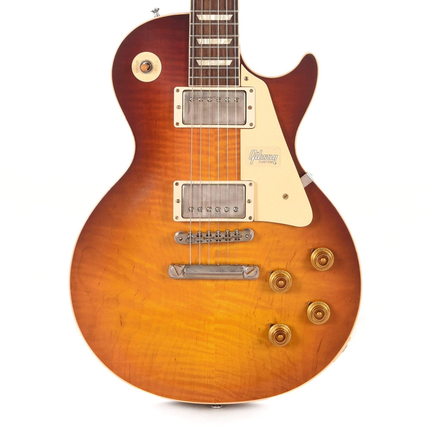 Gibson Custom 1958 Les Paul Standard "CME Spec" Plain Top Slow Iced Tea Fade VOS w/59 Carmelita Neck Electric Guitars / Solid Body