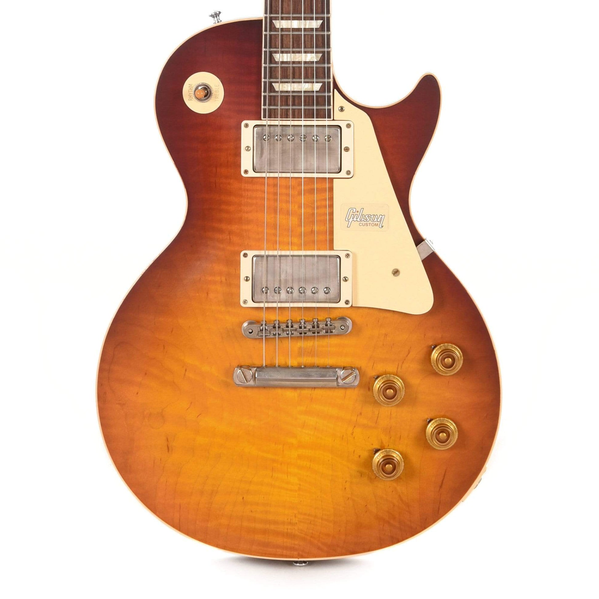 Gibson Custom 1958 Les Paul Standard "CME Spec" Plain Top Slow Iced Tea Fade VOS w/59 Carmelita Neck Electric Guitars / Solid Body