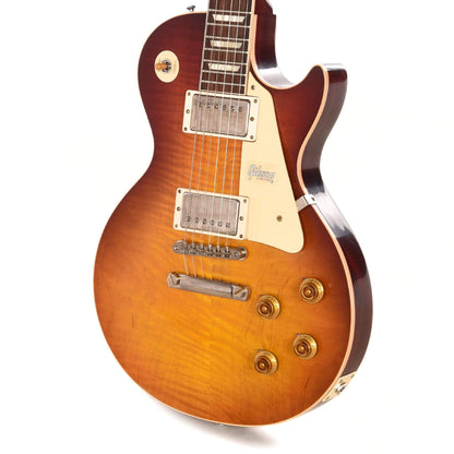 Gibson Custom 1958 Les Paul Standard "CME Spec" Plain Top Slow Iced Tea Fade VOS w/59 Carmelita Neck Electric Guitars / Solid Body