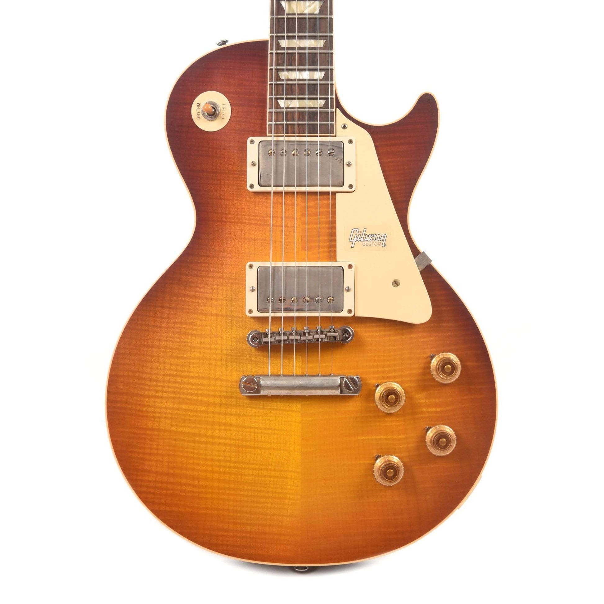 Gibson Custom 1958 Les Paul Standard "CME Spec" Plain Top Slow Iced Tea Fade VOS w/59 Carmelita Neck Electric Guitars / Solid Body