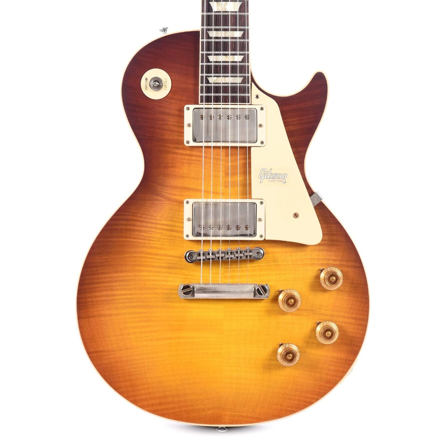 Gibson Custom 1958 Les Paul Standard "CME Spec" Plain Top Slow Iced Tea Fade VOS w/59 Carmelita Neck Electric Guitars / Solid Body