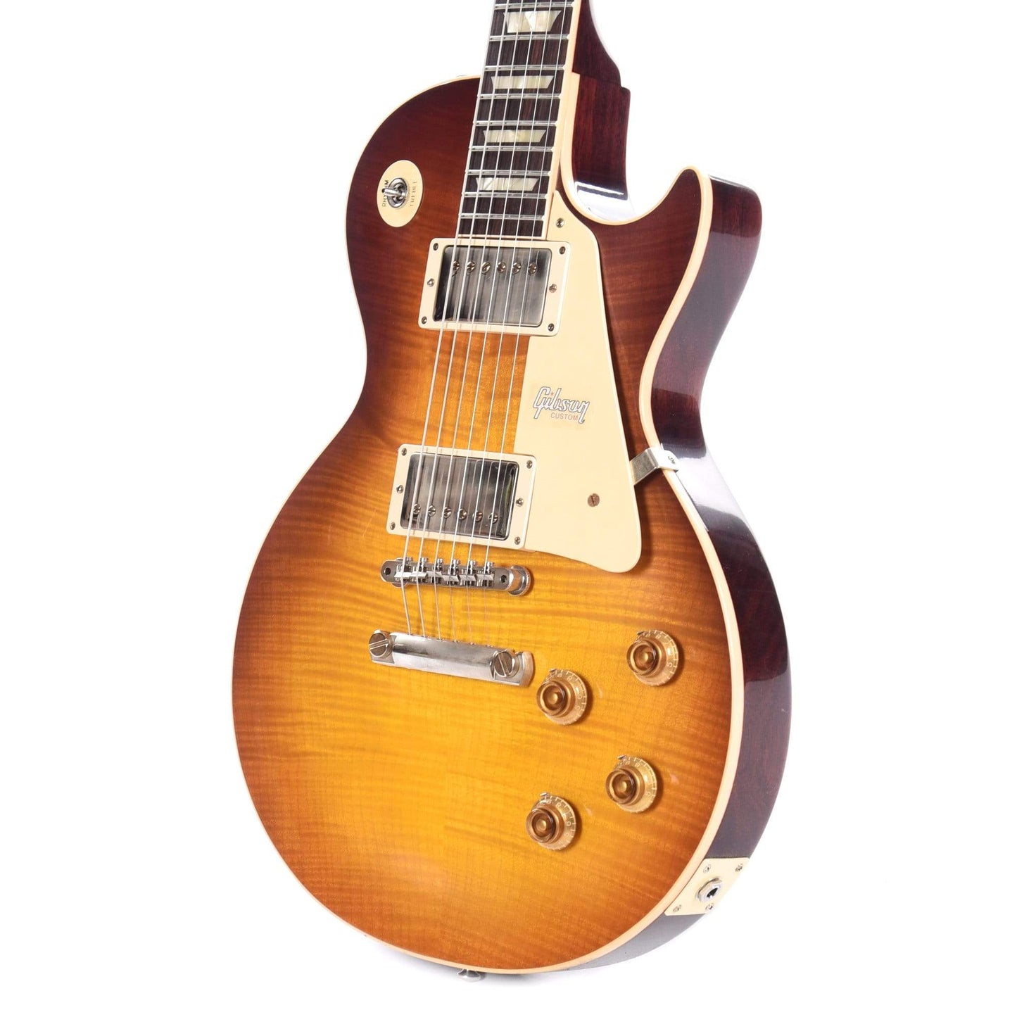 Gibson Custom 1958 Les Paul Standard "CME Spec" Plain Top Slow Iced Tea Fade VOS w/59 Carmelita Neck Electric Guitars / Solid Body