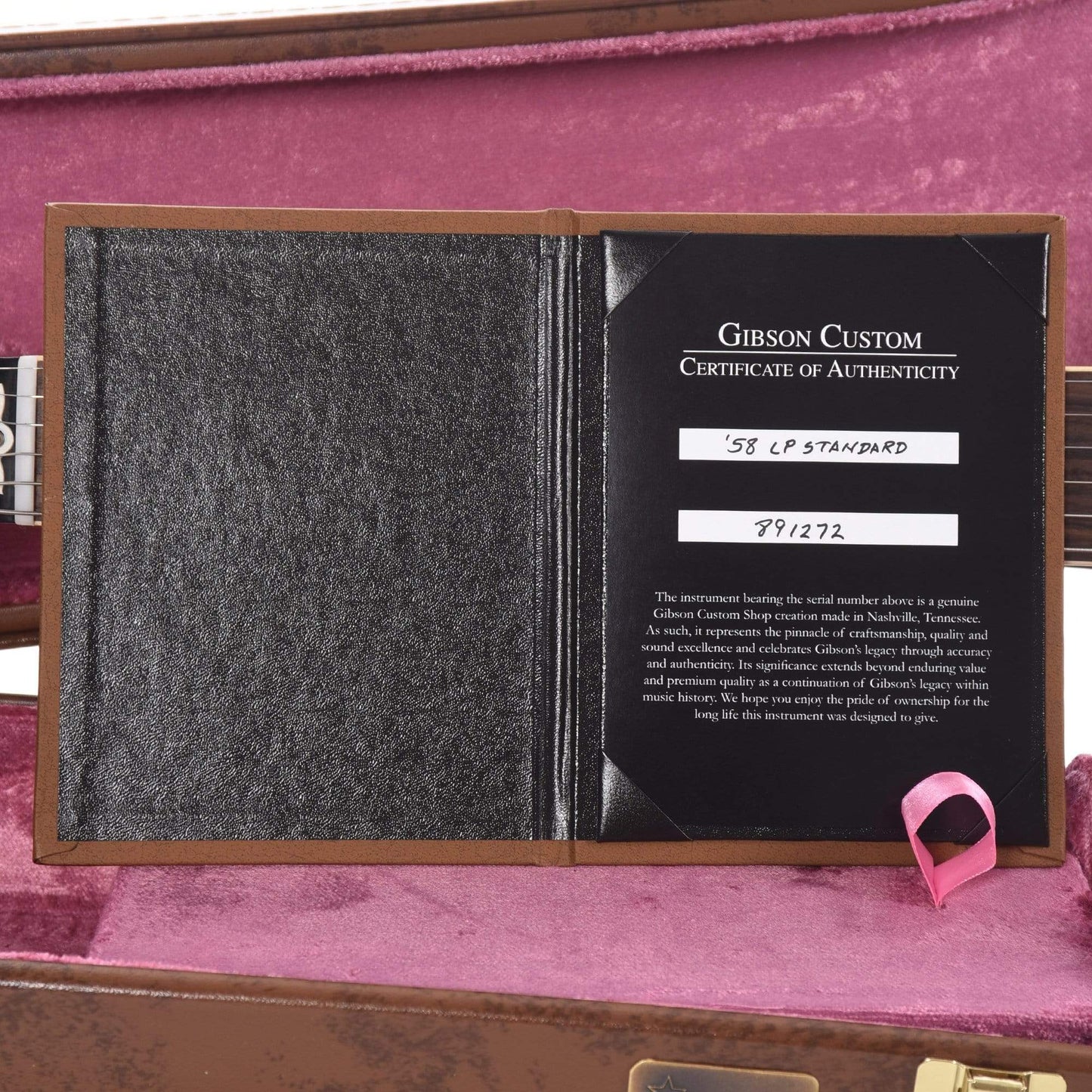 Gibson Custom 1958 Les Paul Standard Dark Bourbon Fade VOS Electric Guitars / Solid Body