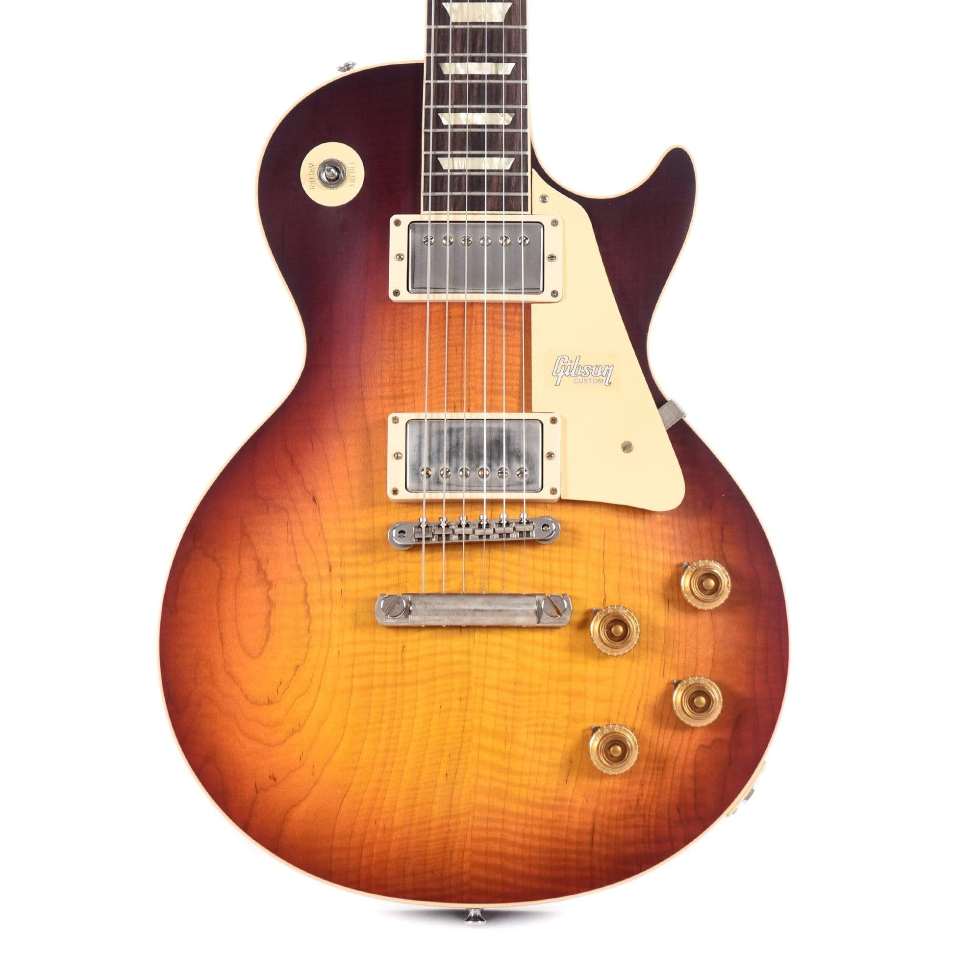 Gibson Custom 1958 Les Paul Standard Dark Bourbon Fade VOS Electric Guitars / Solid Body