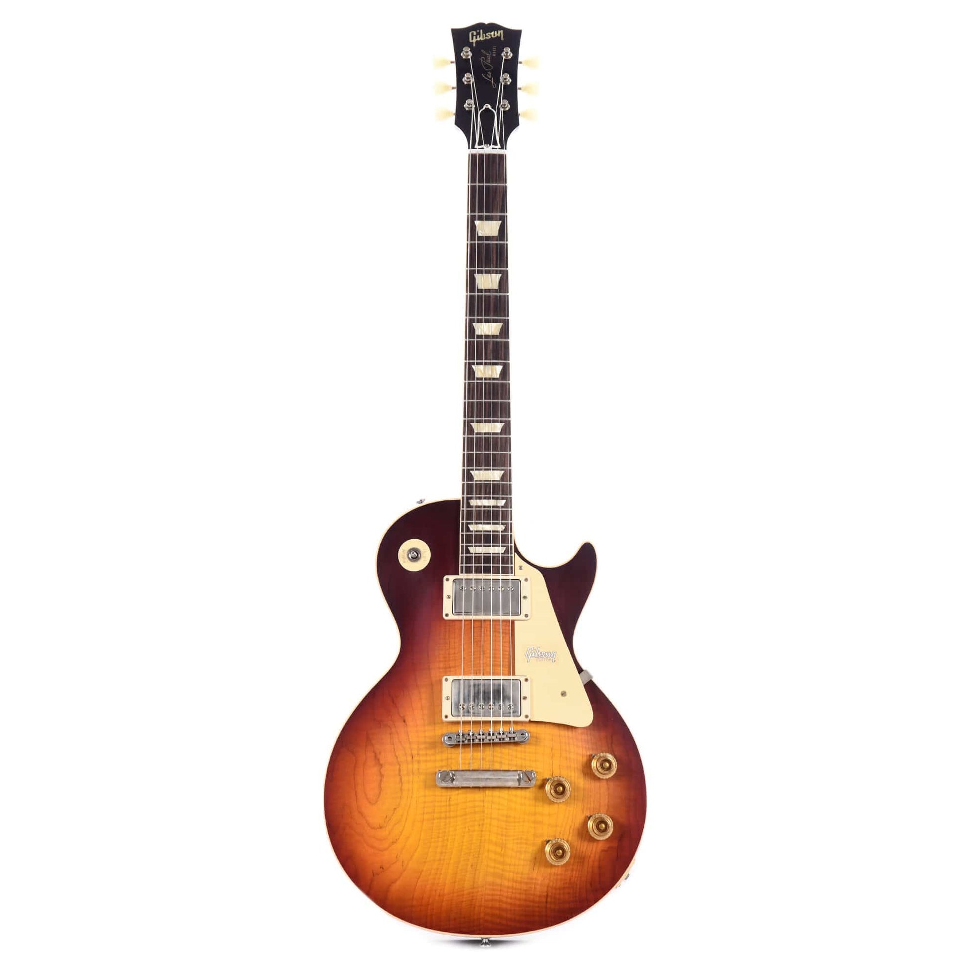 Gibson Custom 1958 Les Paul Standard Dark Bourbon Fade VOS Electric Guitars / Solid Body