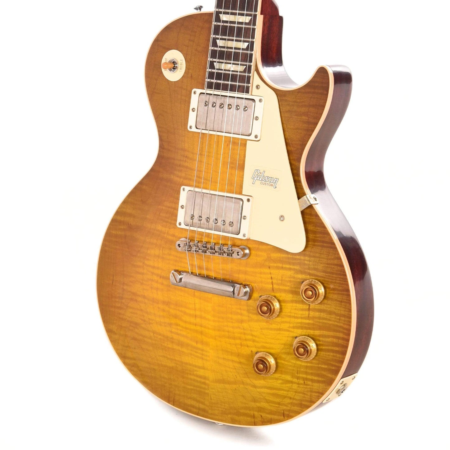 Gibson Custom 1958 Les Paul Standard Plain Top "CME Spec" Green Lemon VOS w/59 Carmelita Neck Electric Guitars / Solid Body