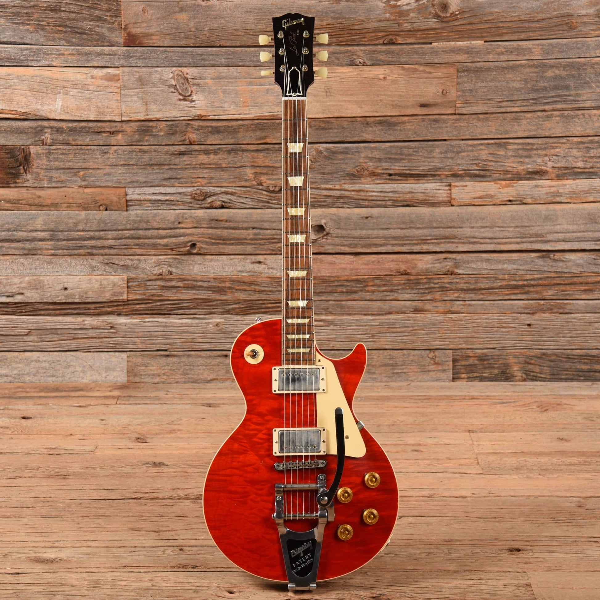 Gibson Custom 1958 Les Paul Standard Reissue Aged Cherry Electric Guitars / Solid Body