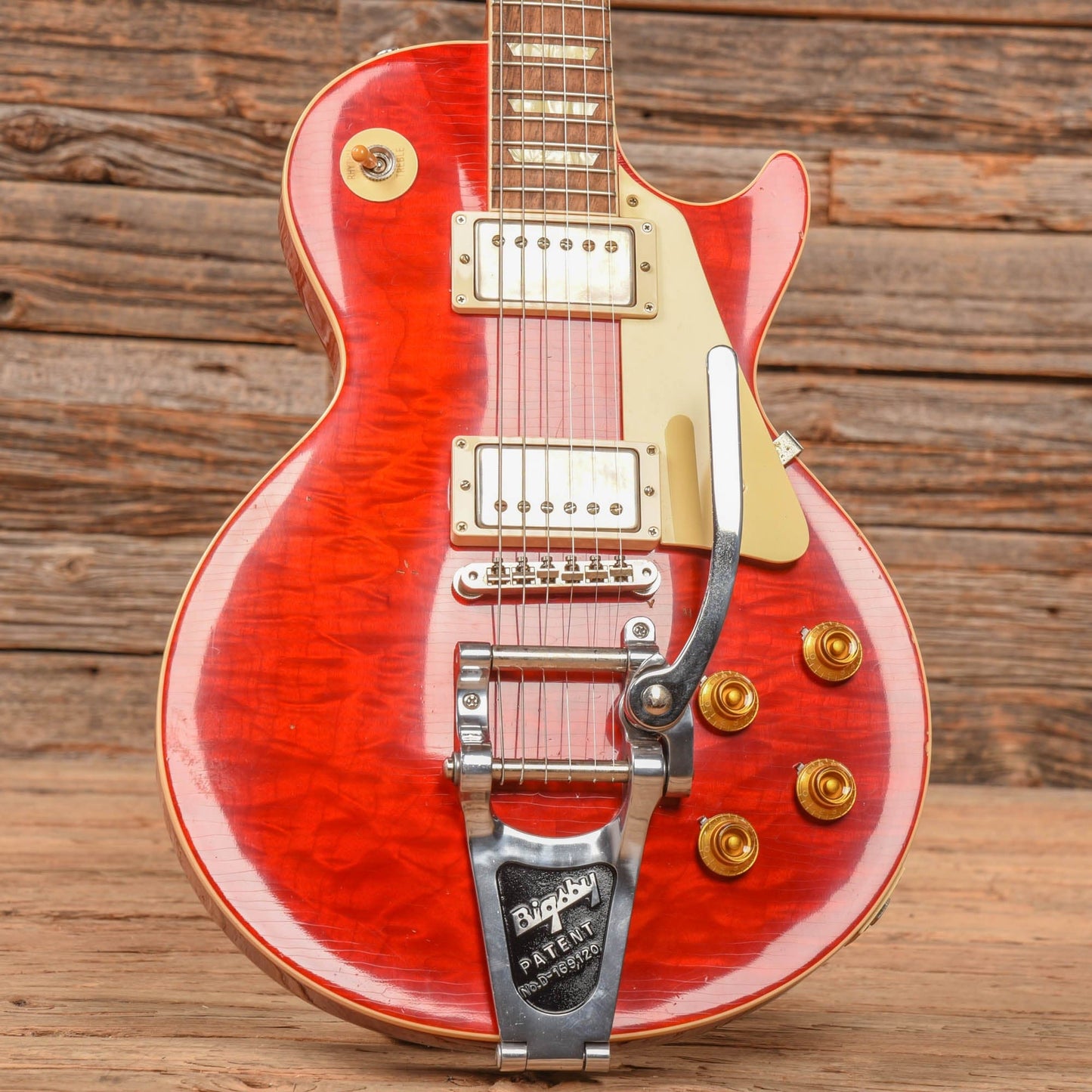 Gibson Custom 1958 Les Paul Standard Reissue Aged Cherry Electric Guitars / Solid Body