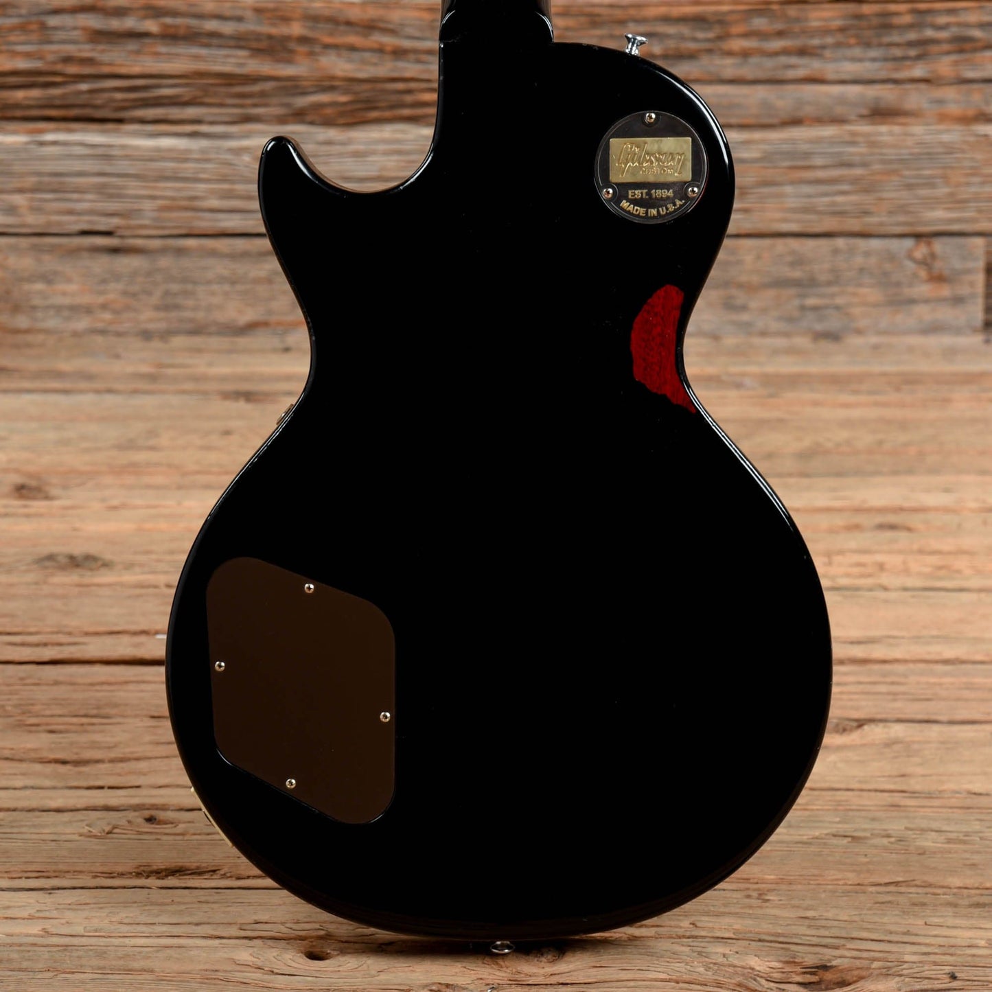 Gibson Custom 1958 Les Paul Standard Reissue Aged Ebony Painted Over Sunburst 2017 Electric Guitars / Solid Body