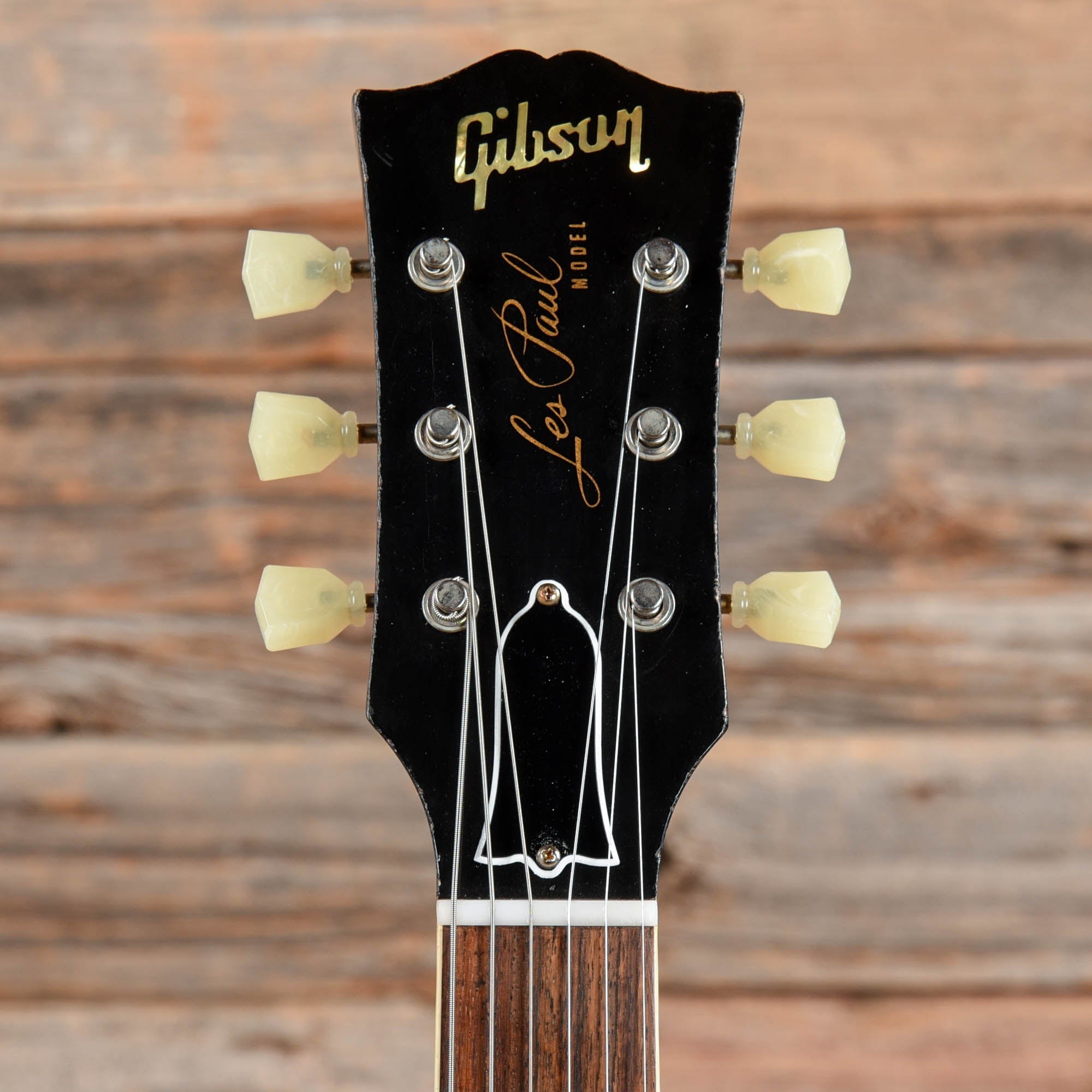 Gibson Custom 1958 Les Paul Standard Reissue Aged Ebony Painted Over Sunburst 2017 Electric Guitars / Solid Body