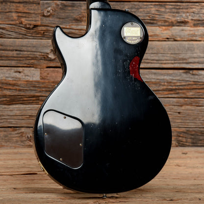 Gibson Custom 1958 Les Paul Standard Reissue Aged Ebony Painted Over Sunburst 2017 Electric Guitars / Solid Body