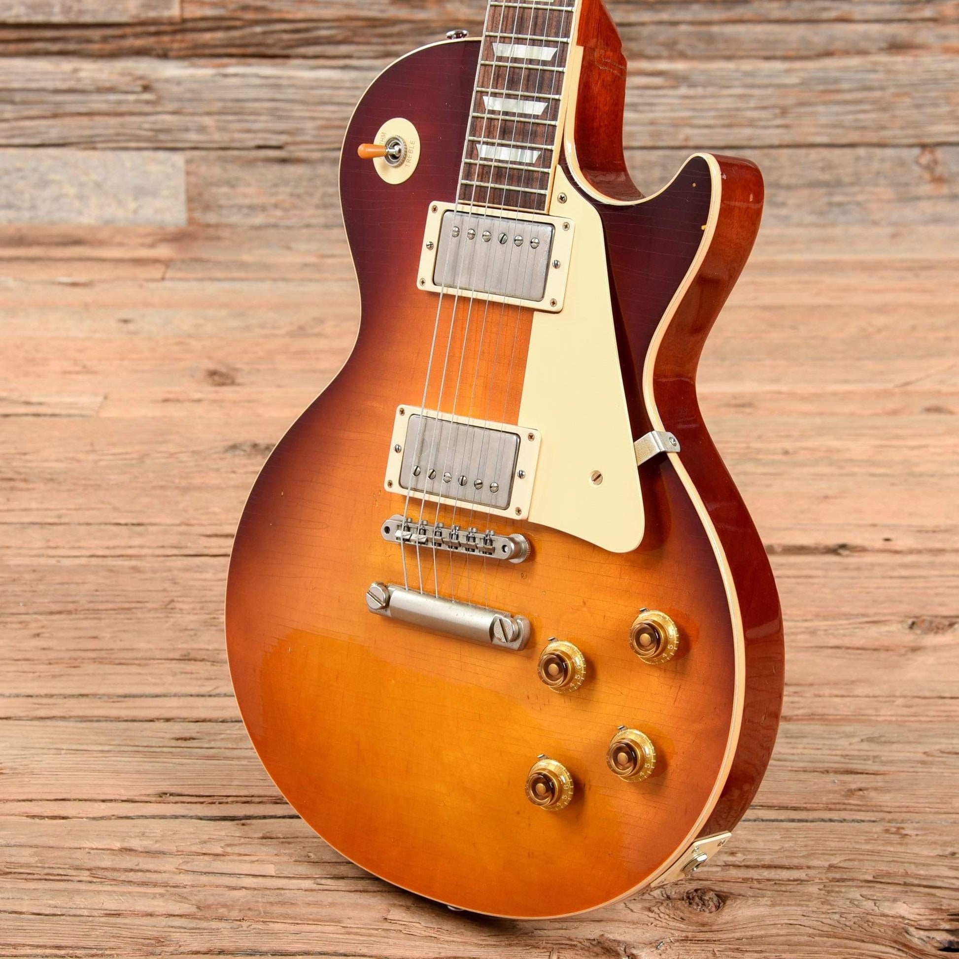 Gibson Custom 1958 Les Paul Standard Reissue Aged Sunburst 2018 Electric Guitars / Solid Body