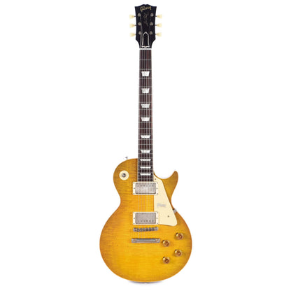 Gibson Custom 1958 Les Paul Standard Reissue Green Lemon Lightly Aged Electric Guitars / Solid Body