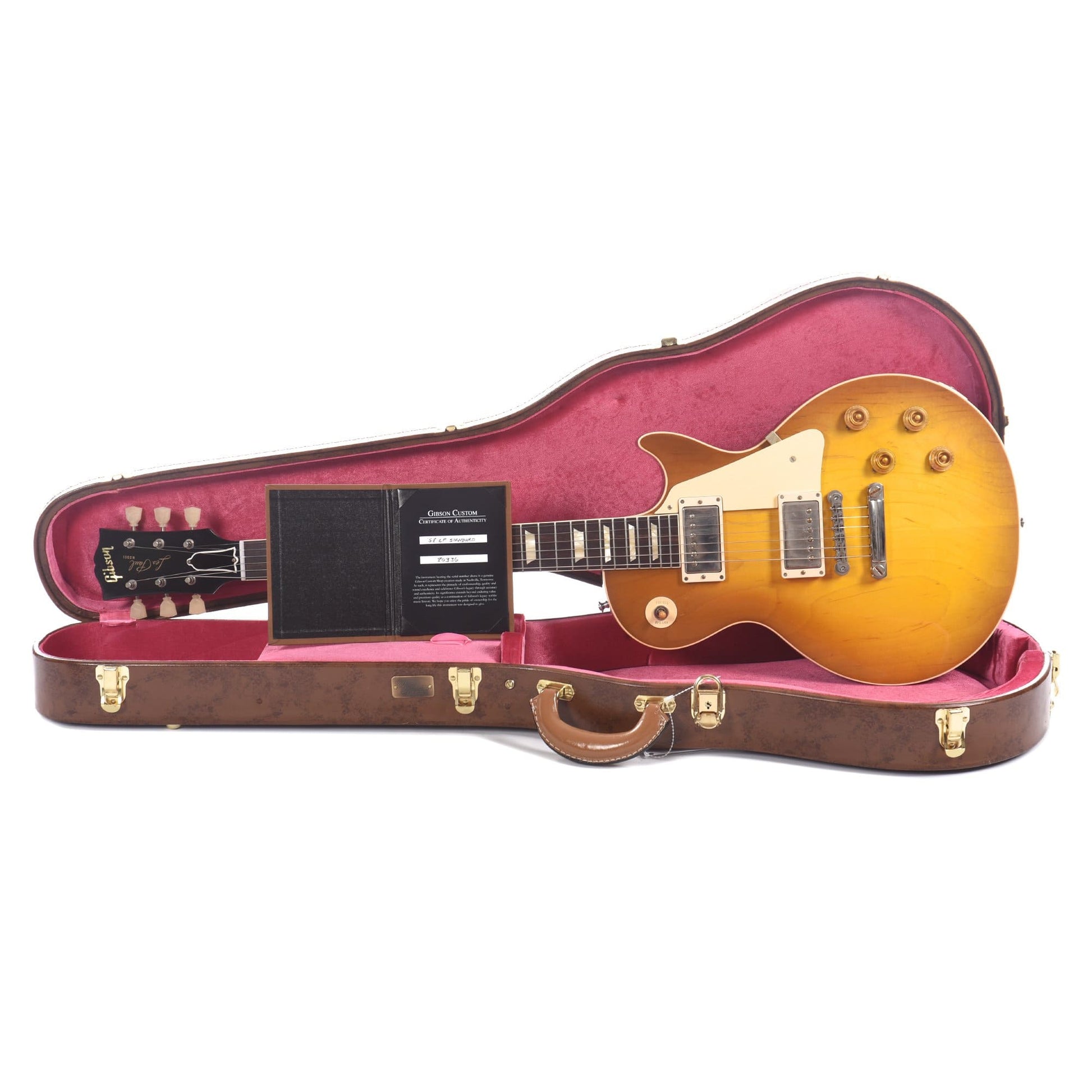 Gibson Custom 1958 Les Paul Standard Reissue Lemon Burst VOS Electric Guitars / Solid Body