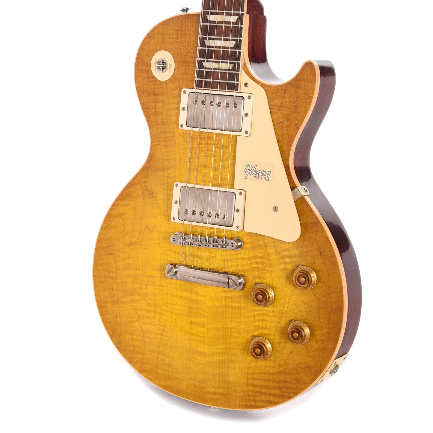Gibson Custom 1958 Les Paul Standard Reissue Lemon Burst VOS Electric Guitars / Solid Body