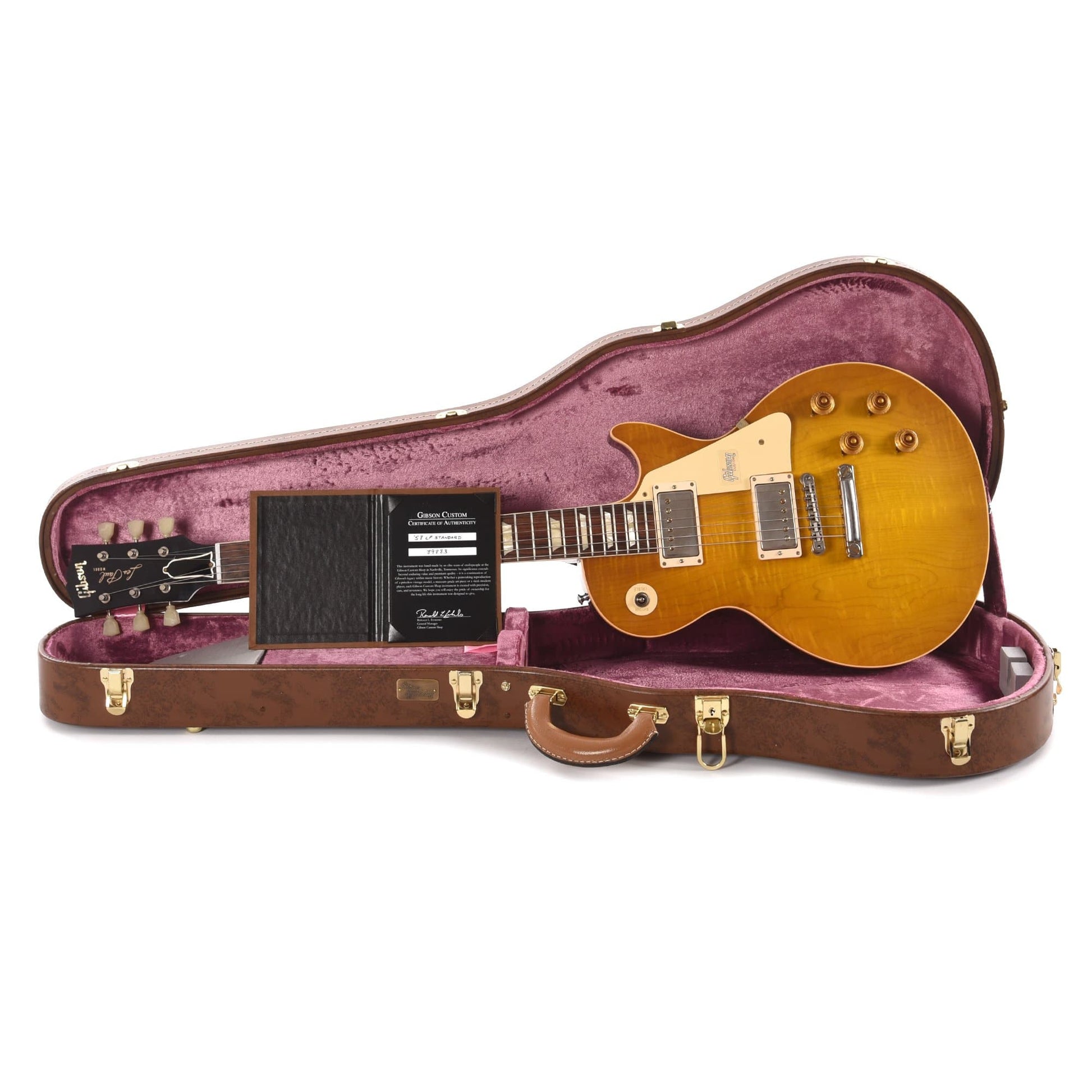 Gibson Custom 1958 Les Paul Standard Reissue Lemon Burst VOS Electric Guitars / Solid Body