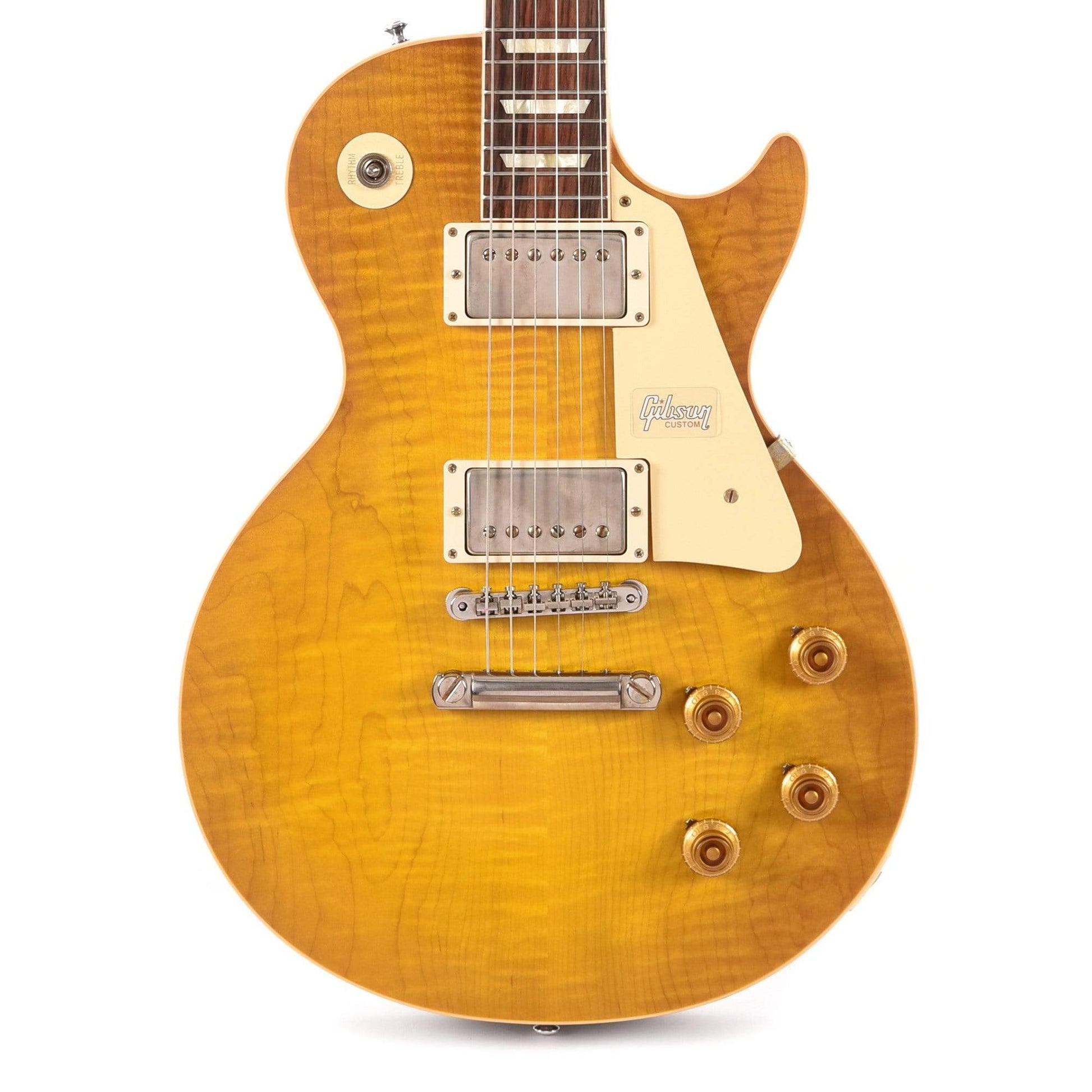 Gibson Custom 1958 Les Paul Standard Reissue Lemon Burst VOS Electric Guitars / Solid Body
