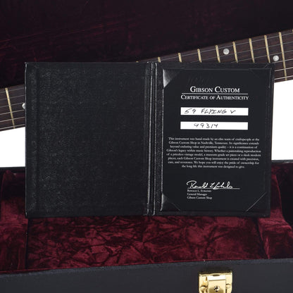 Gibson Custom 1959 Flying V Mahogany Olive Drab VOS Electric Guitars / Solid Body