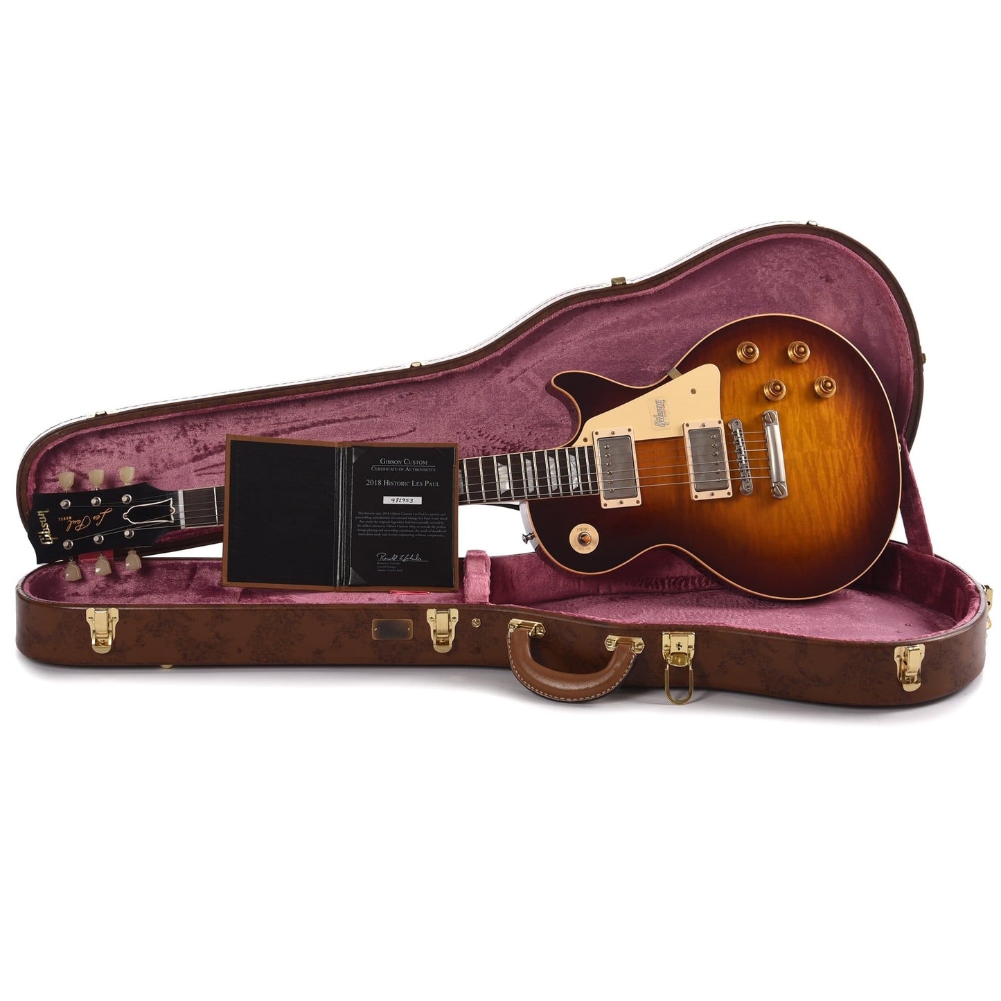 Gibson Custom 1959 Les Paul Standard Bourbon Burst VOS Electric Guitars / Solid Body
