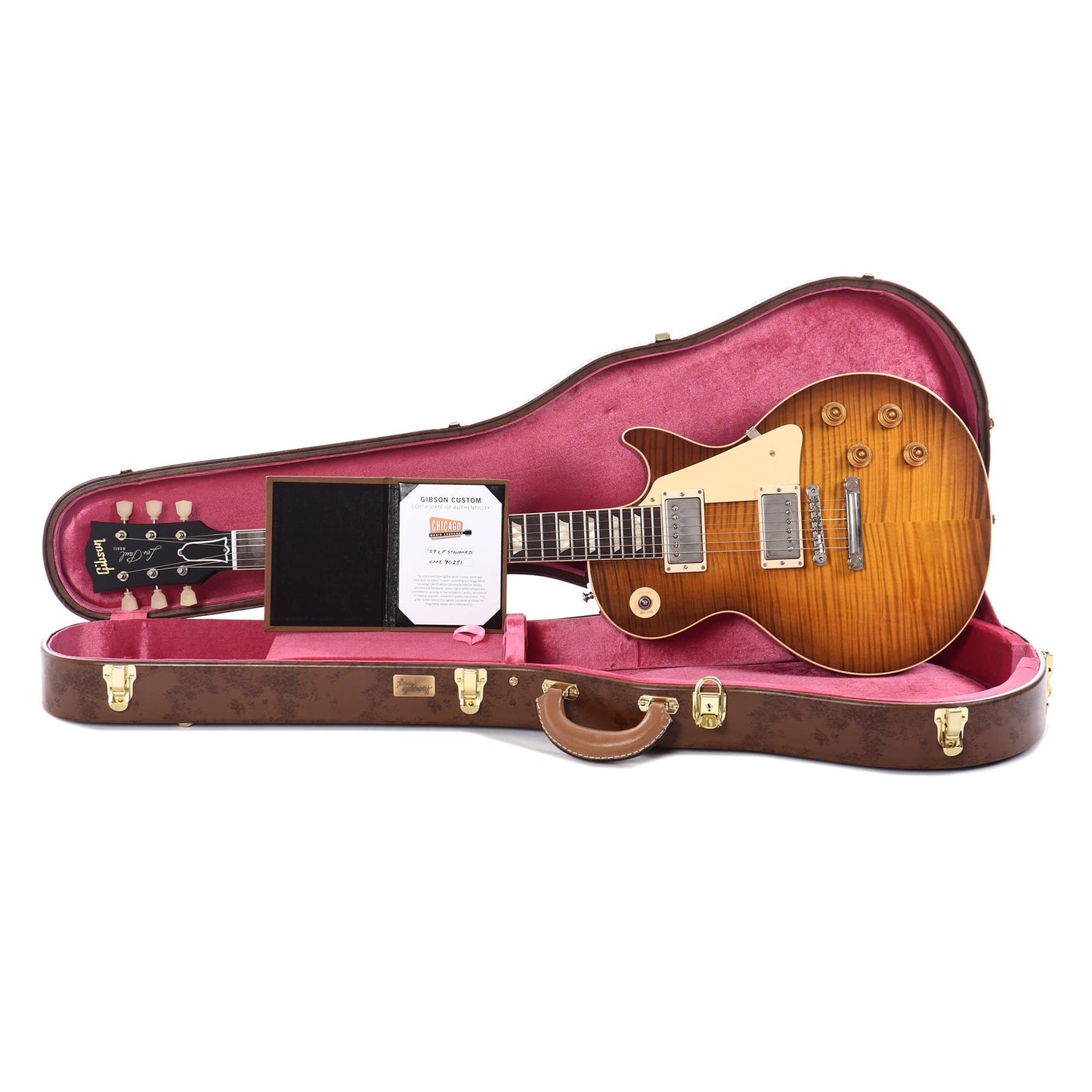 Gibson Custom 1959 Les Paul Standard "CME Spec" Amber VOS w/59 Carmelita Neck Electric Guitars / Solid Body