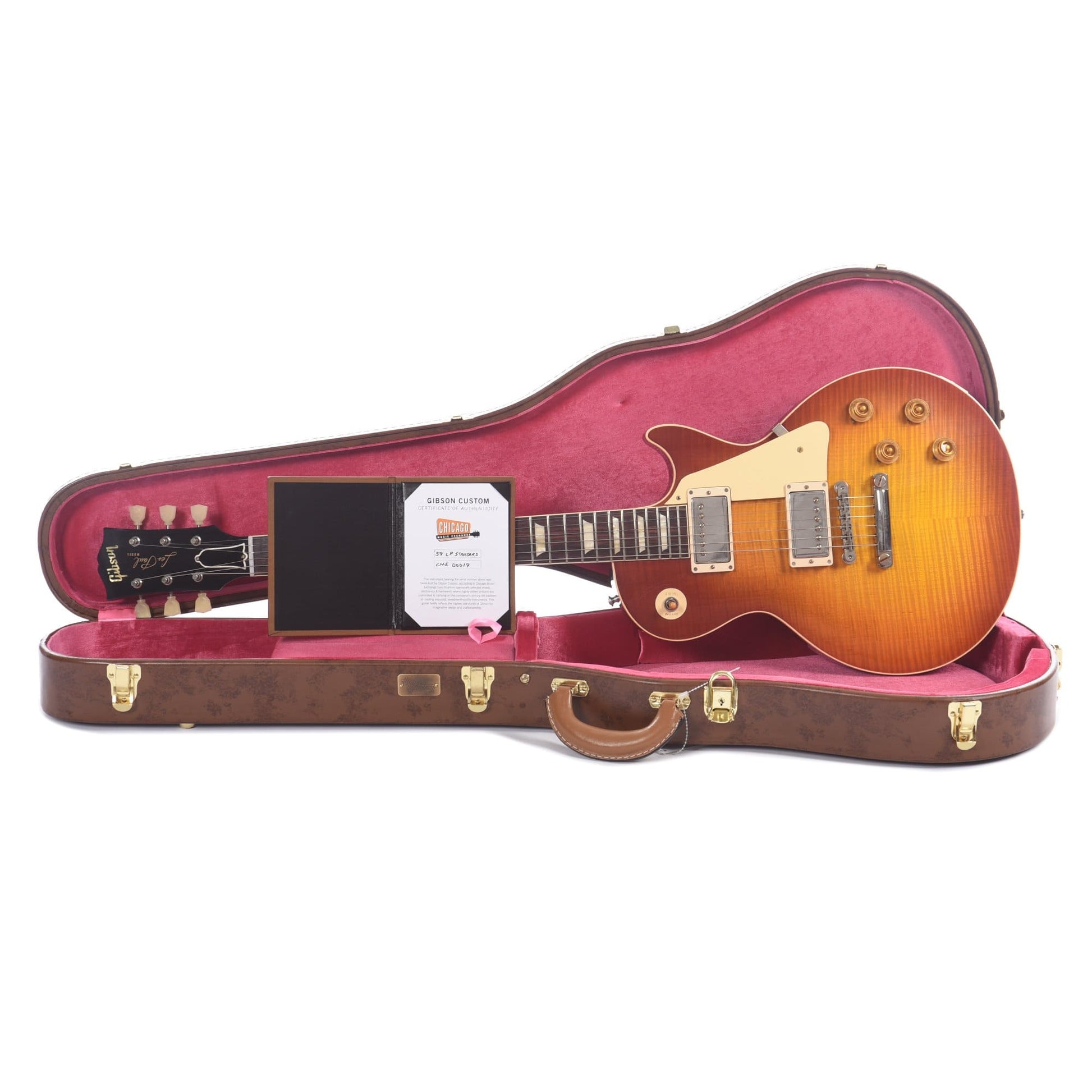 Gibson Custom 1959 Les Paul Standard "CME Spec" Cherry Tea Burst VOS w/59 Carmelita Neck Electric Guitars / Solid Body