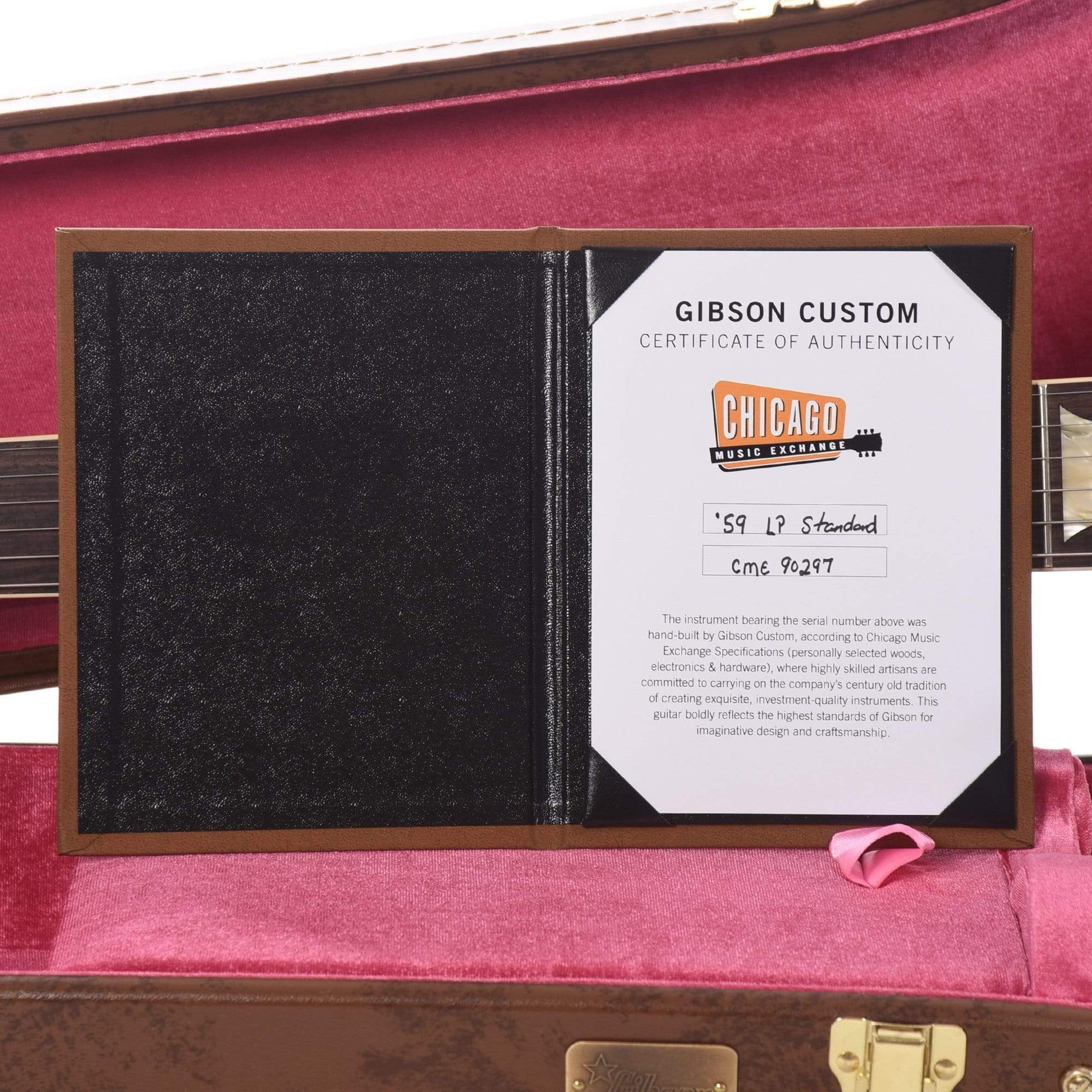 Gibson Custom 1959 Les Paul Standard "CME Spec" Cherry Tea Burst VOS w/59 Carmelita Neck Electric Guitars / Solid Body