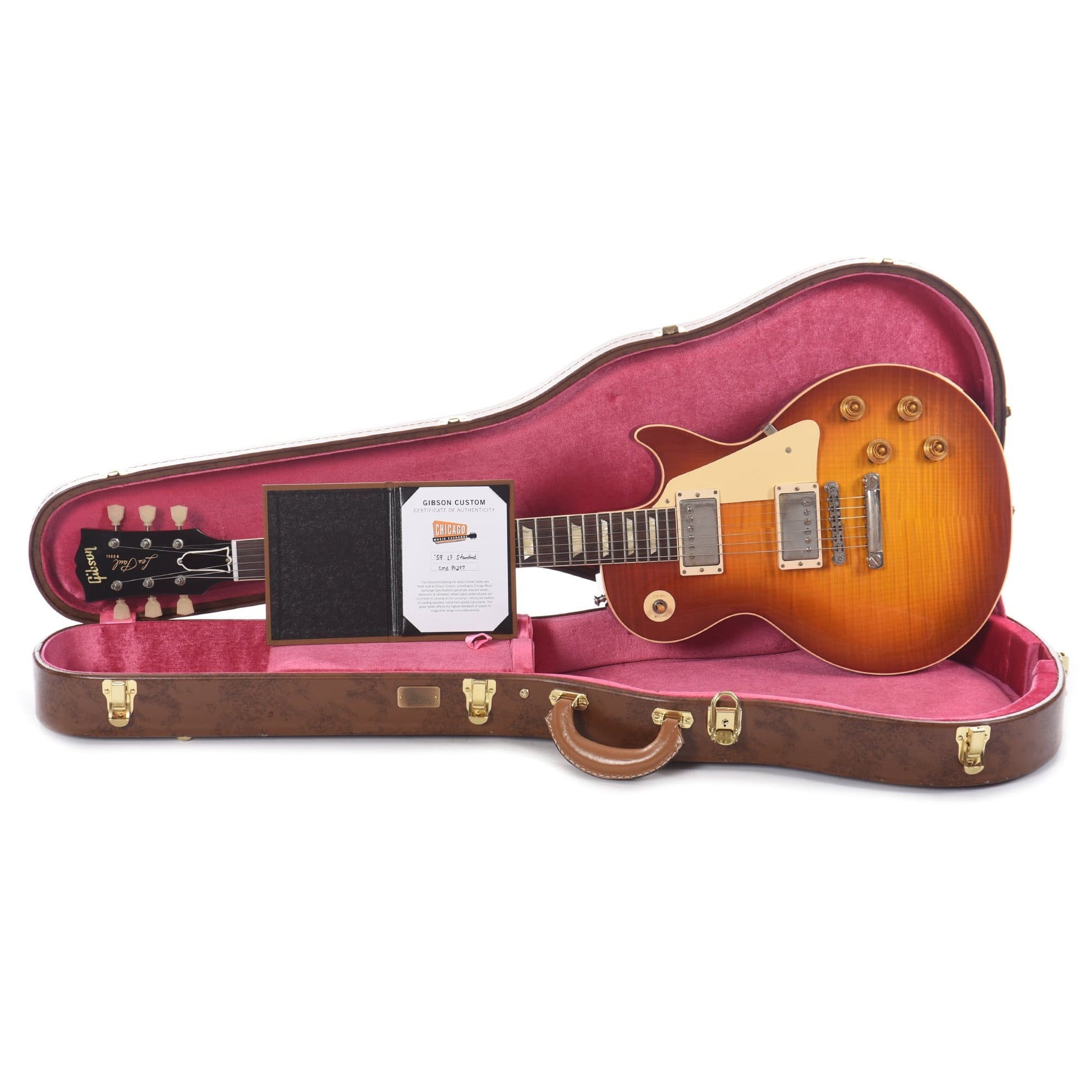 Gibson Custom 1959 Les Paul Standard "CME Spec" Cherry Tea Burst VOS w/59 Carmelita Neck Electric Guitars / Solid Body