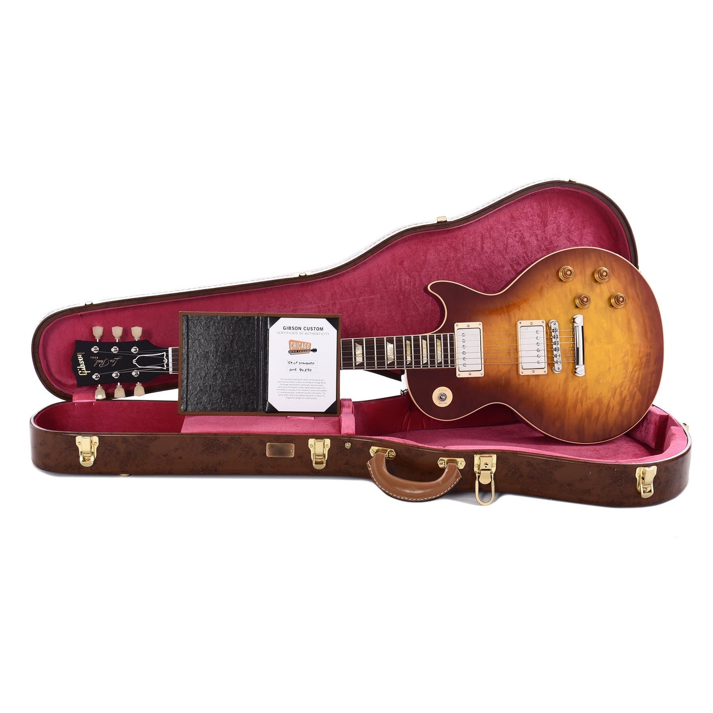 Gibson Custom 1959 Les Paul Standard "CME Spec" Royal Tea Burst Gloss w/59 Carmelita Neck Electric Guitars / Solid Body