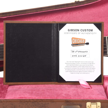 Gibson Custom 1959 Les Paul Standard "CME Spec" Slow Iced Tea Fade VOS w/59 Carmelita Neck Electric Guitars / Solid Body