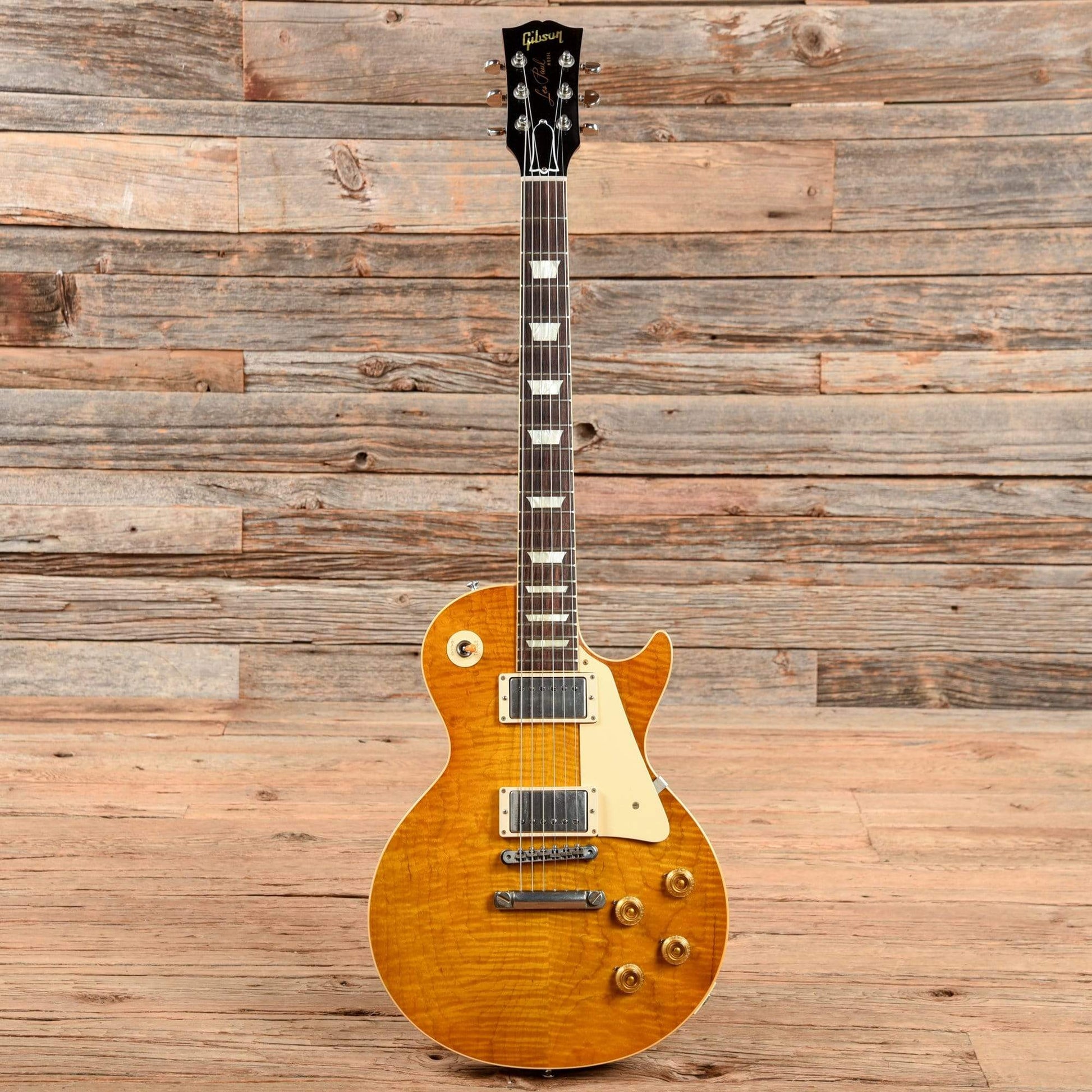 Gibson Custom 1959 Les Paul Standard Reissue Brown Lemon 2019 Electric Guitars / Solid Body