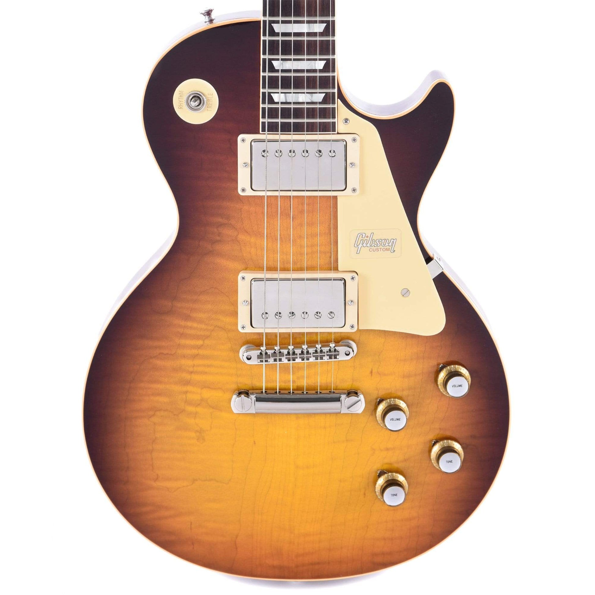 Gibson Custom 1960 Les Paul Standard Dark Bourbon Fade Gloss Electric Guitars / Solid Body
