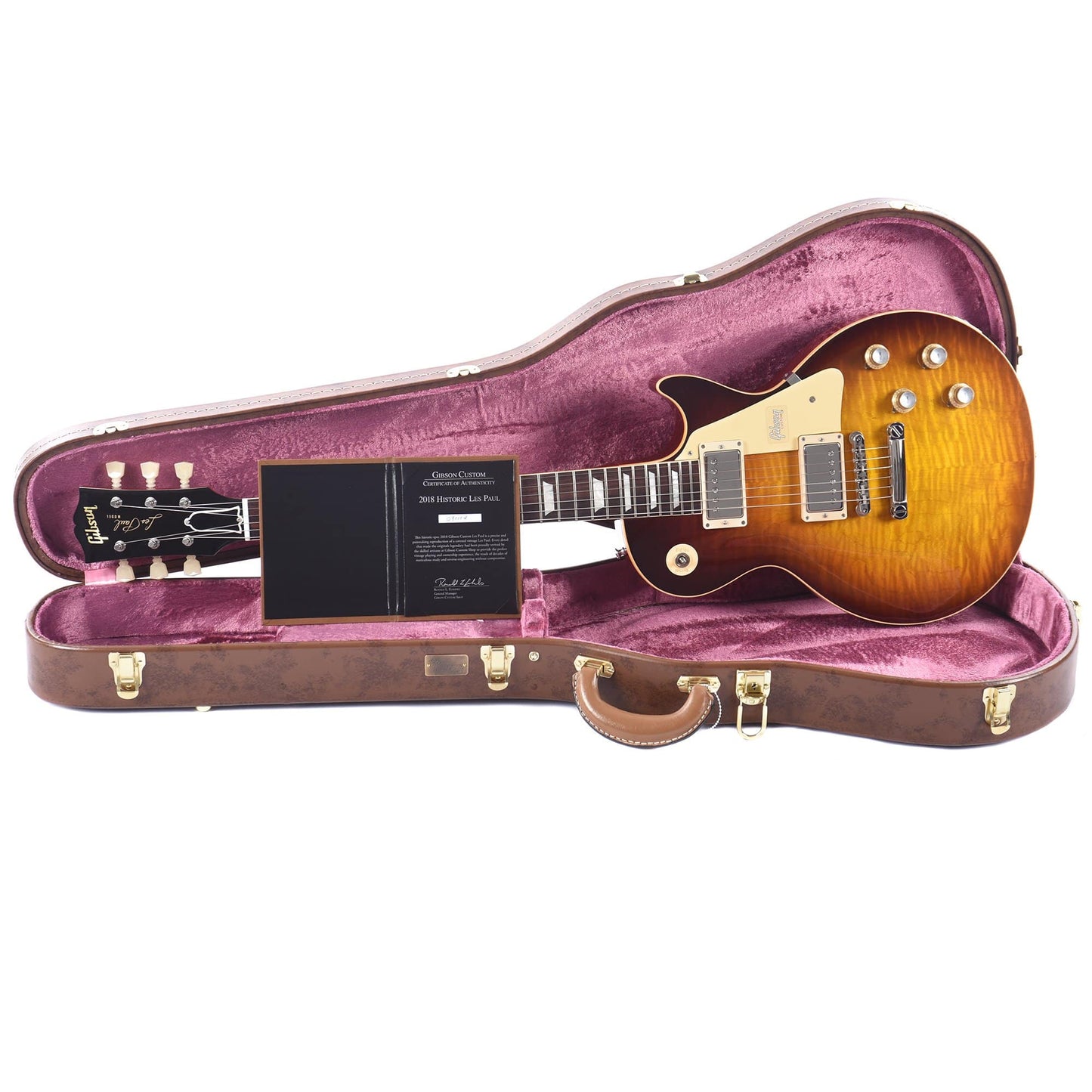 Gibson Custom 1960 Les Paul Standard Dark Bourbon Fade Gloss Electric Guitars / Solid Body