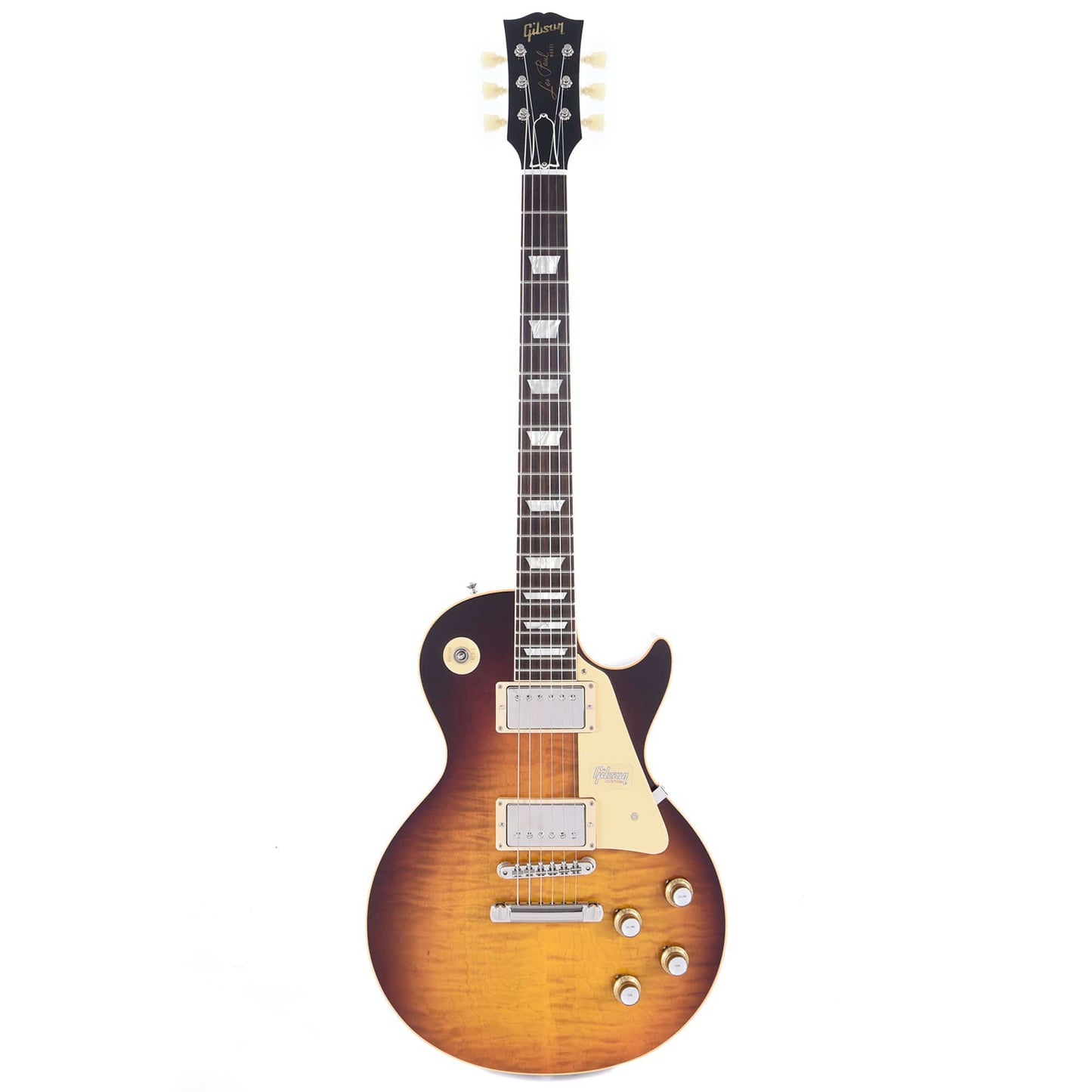 Gibson Custom 1960 Les Paul Standard Dark Bourbon Fade Gloss Electric Guitars / Solid Body