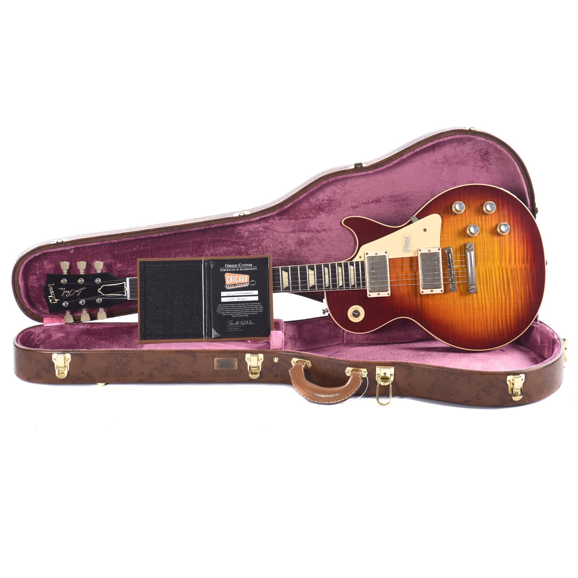Gibson Custom 1960 Les Paul Standard Reissue Factory Burst VOS Electric Guitars / Solid Body