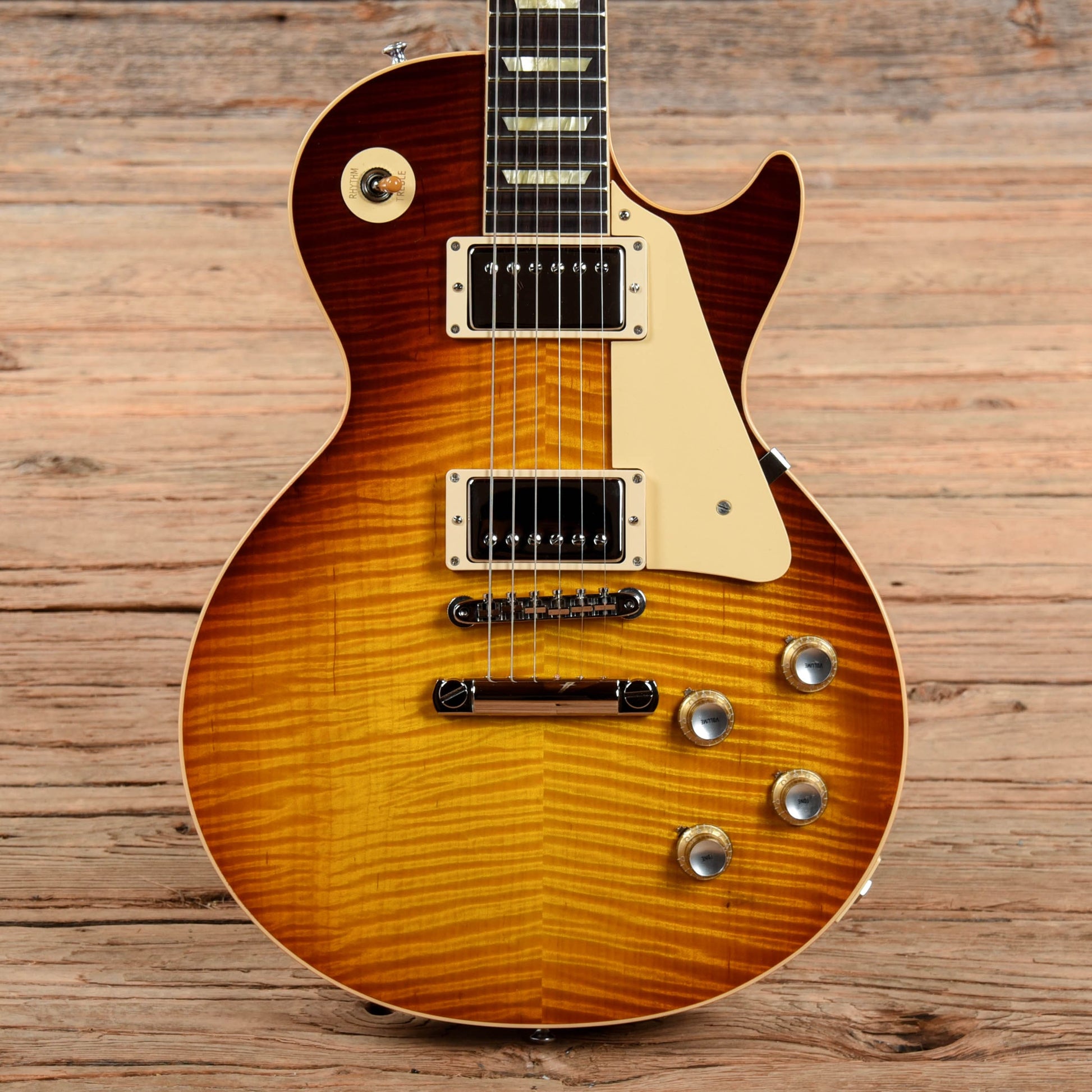 Gibson Custom 1960 Les Paul Standard Reissue Wildwood Spec Sunburst 2019 Electric Guitars / Solid Body