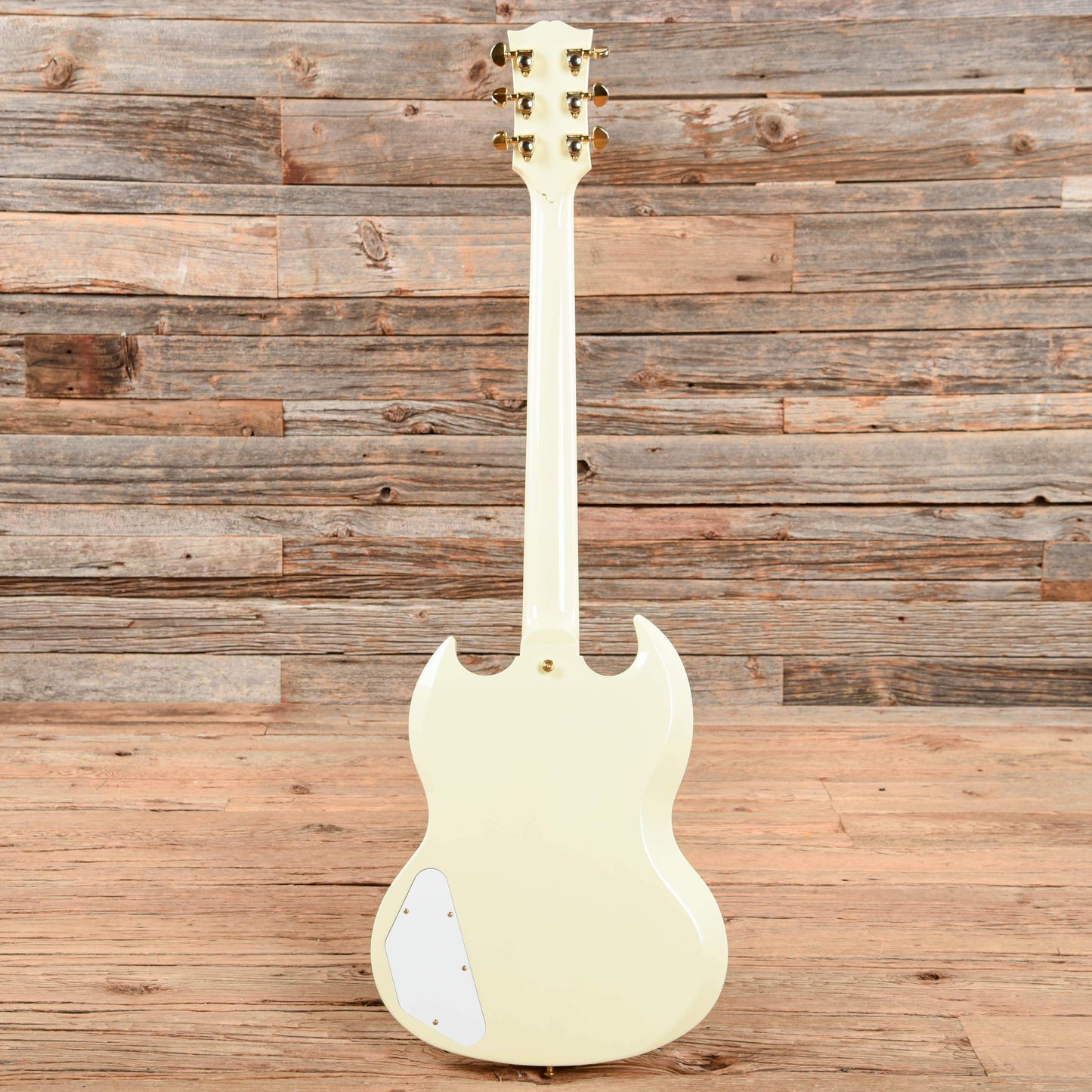 Gibson Custom 1963 Les Paul SG Custom Reissue w/Maestro Classic White VOS Electric Guitars / Solid Body