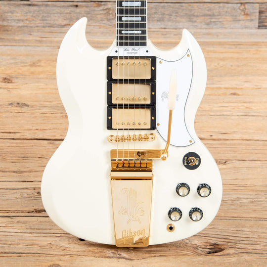 Gibson Custom 1963 SG Custom Classic White Gloss w/Maestro Vibrola Electric Guitars / Solid Body