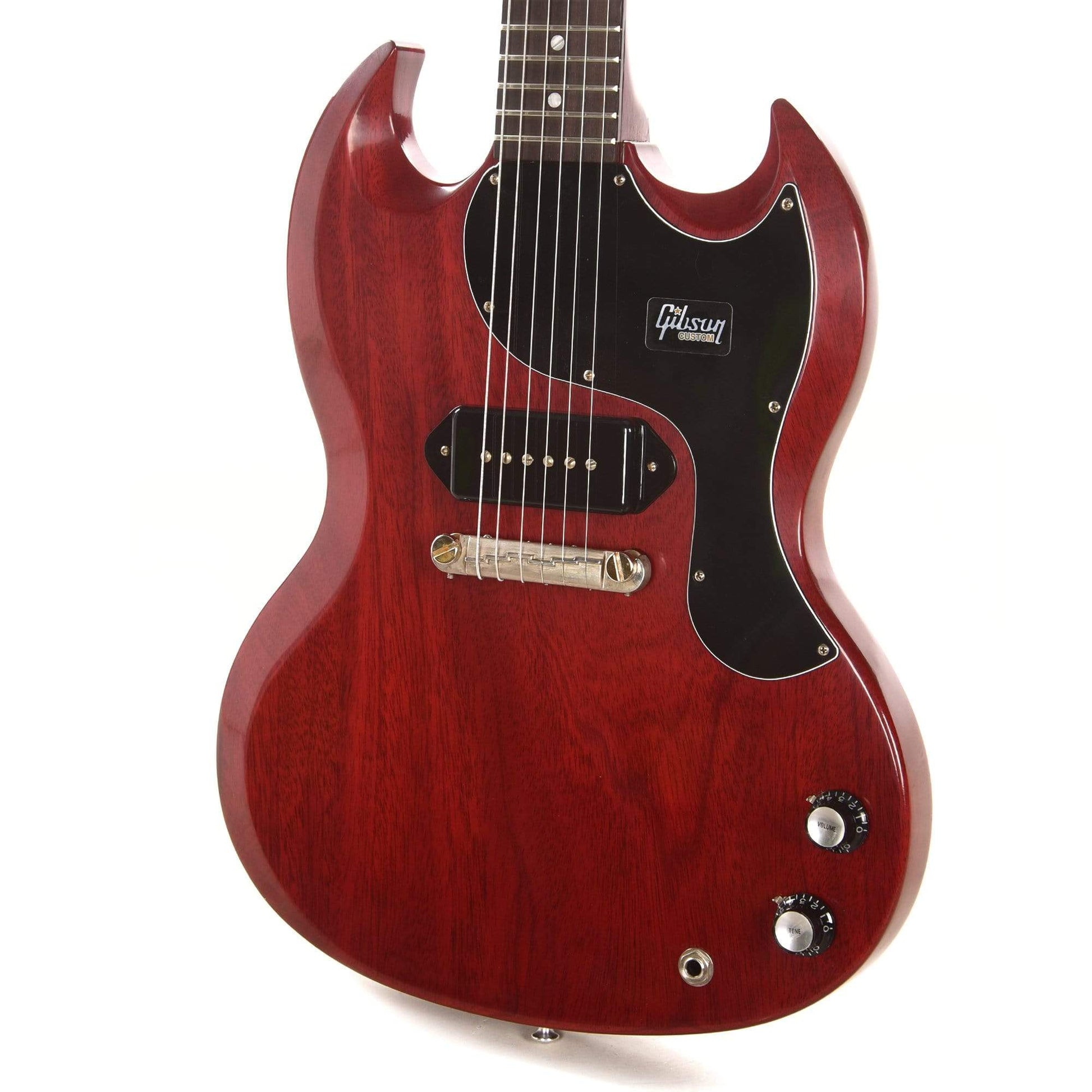 Gibson Custom 1963 SG Junior Reissue Lightning Bar Cherry Red VOS Electric Guitars / Solid Body