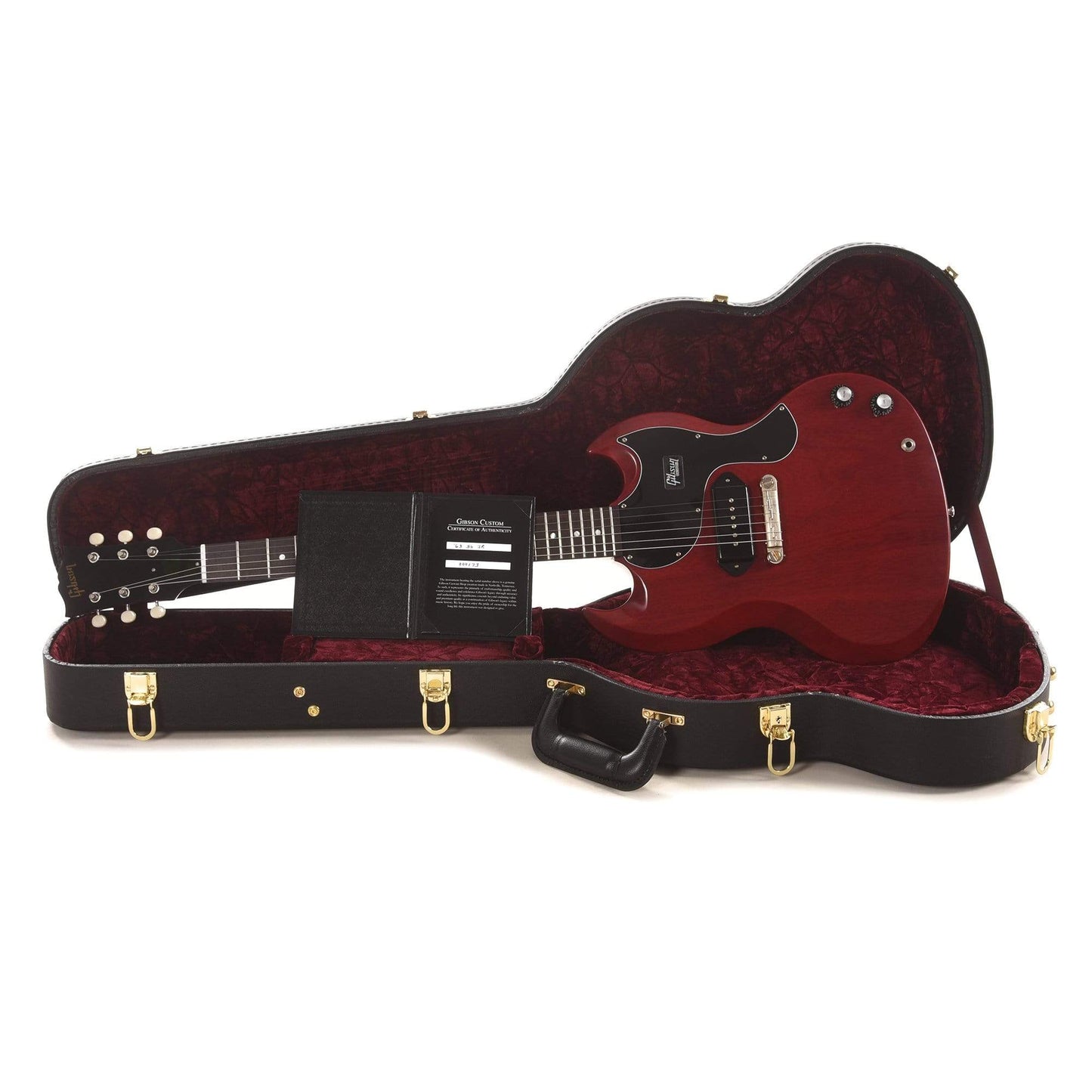 Gibson Custom 1963 SG Junior Reissue Lightning Bar Cherry Red VOS Electric Guitars / Solid Body