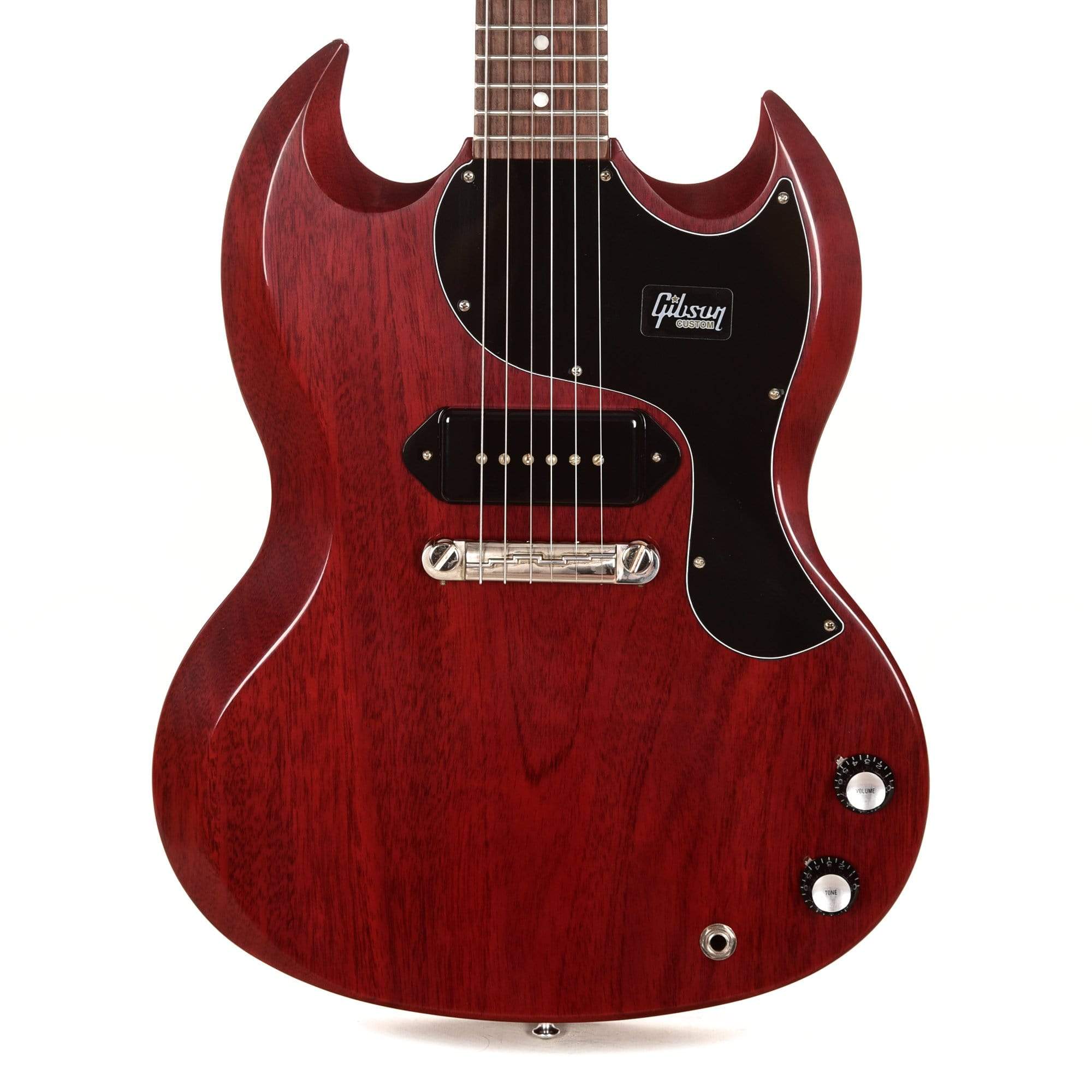 Gibson Custom 1963 SG Junior Reissue Lightning Bar Cherry Red VOS Electric Guitars / Solid Body