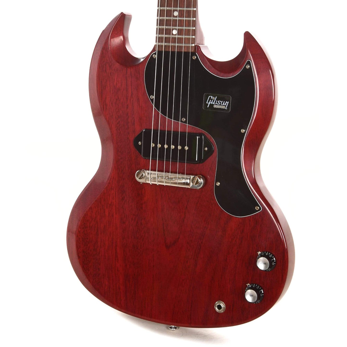 Gibson Custom 1963 SG Junior Reissue Lightning Bar Cherry Red VOS Electric Guitars / Solid Body