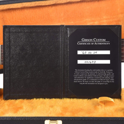 Gibson Custom 1963 SG Junior Reissue Lightning Bar Cherry Red VOS Electric Guitars / Solid Body