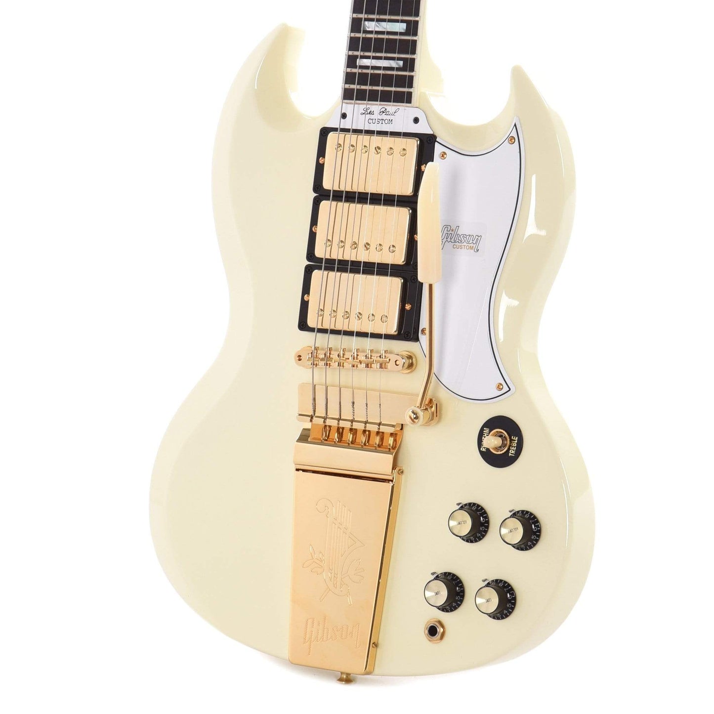 Gibson Custom 1963 SG Les Paul Custom Classic White Gloss w/Maestro Vibrola Electric Guitars / Solid Body
