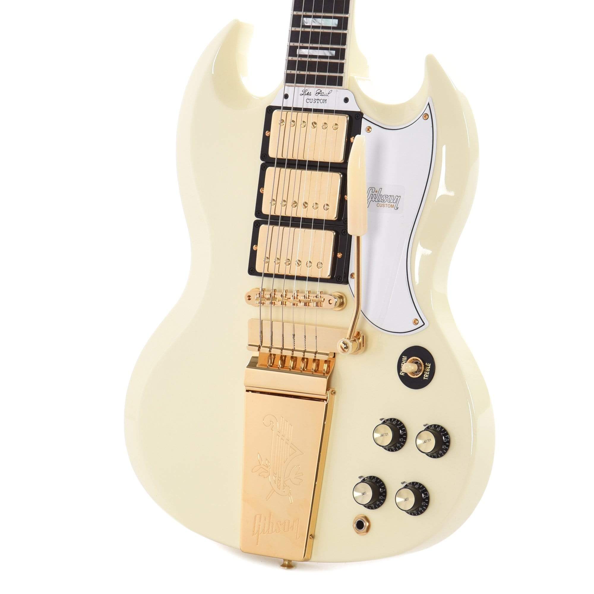 Gibson Custom 1963 SG Les Paul Custom Classic White Gloss w/Maestro Vibrola Electric Guitars / Solid Body