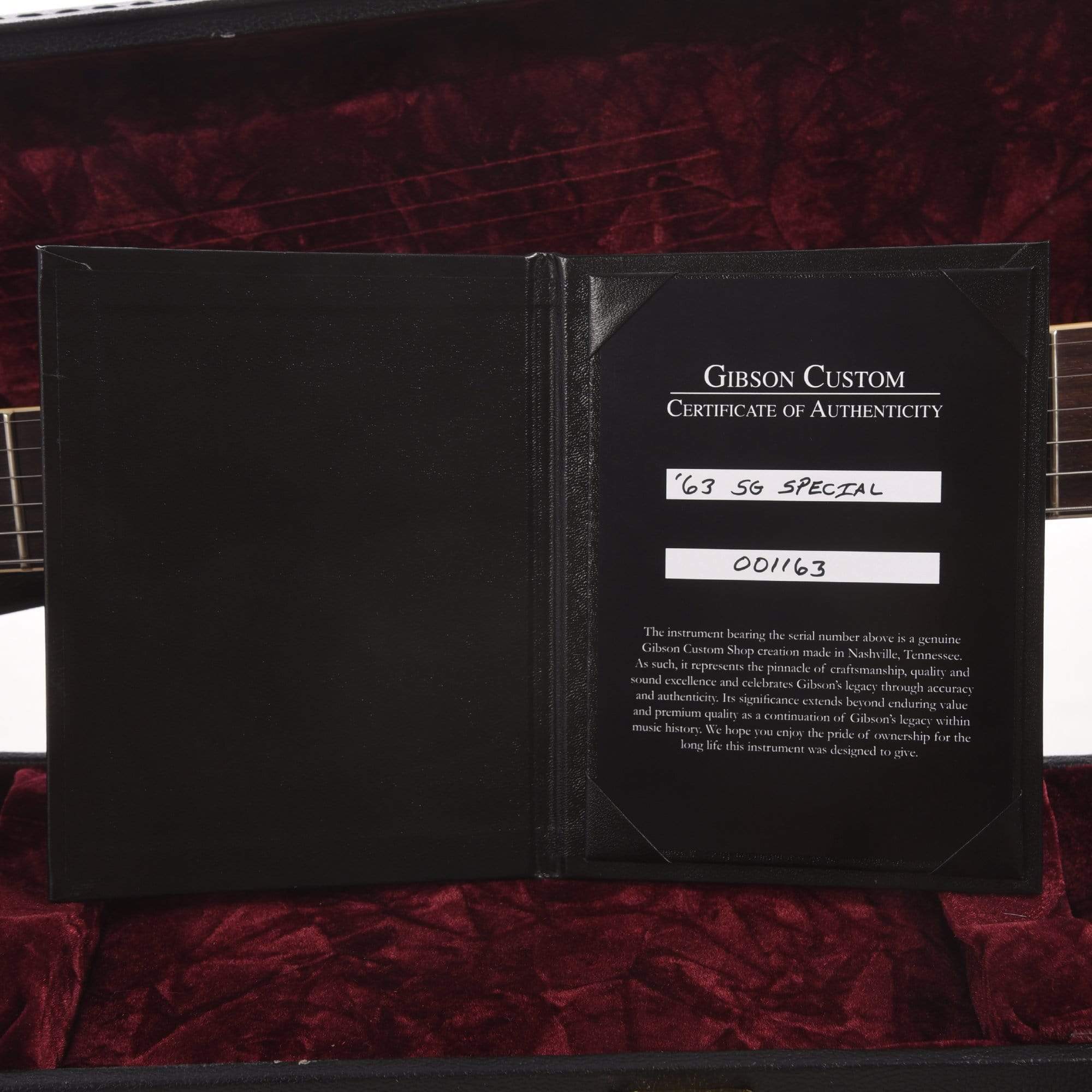 Gibson Custom 1963 SG Special Reissue Lightning Bar Cherry Red VOS Electric Guitars / Solid Body