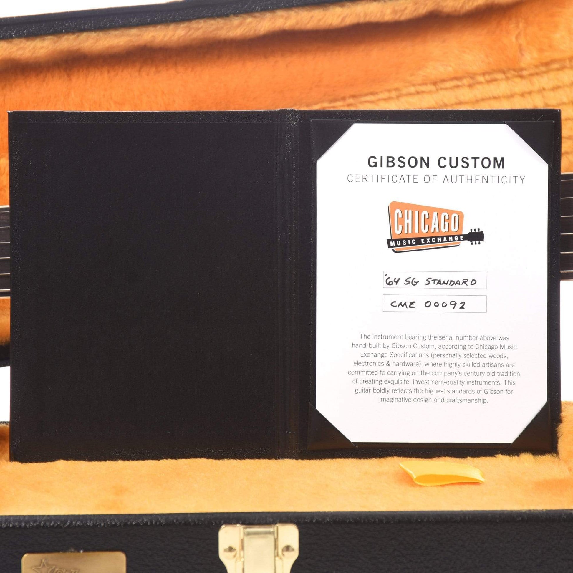 Gibson Custom 1964 SG Standard "CME Spec" True Historic Red Aniline Dye VOS Electric Guitars / Solid Body